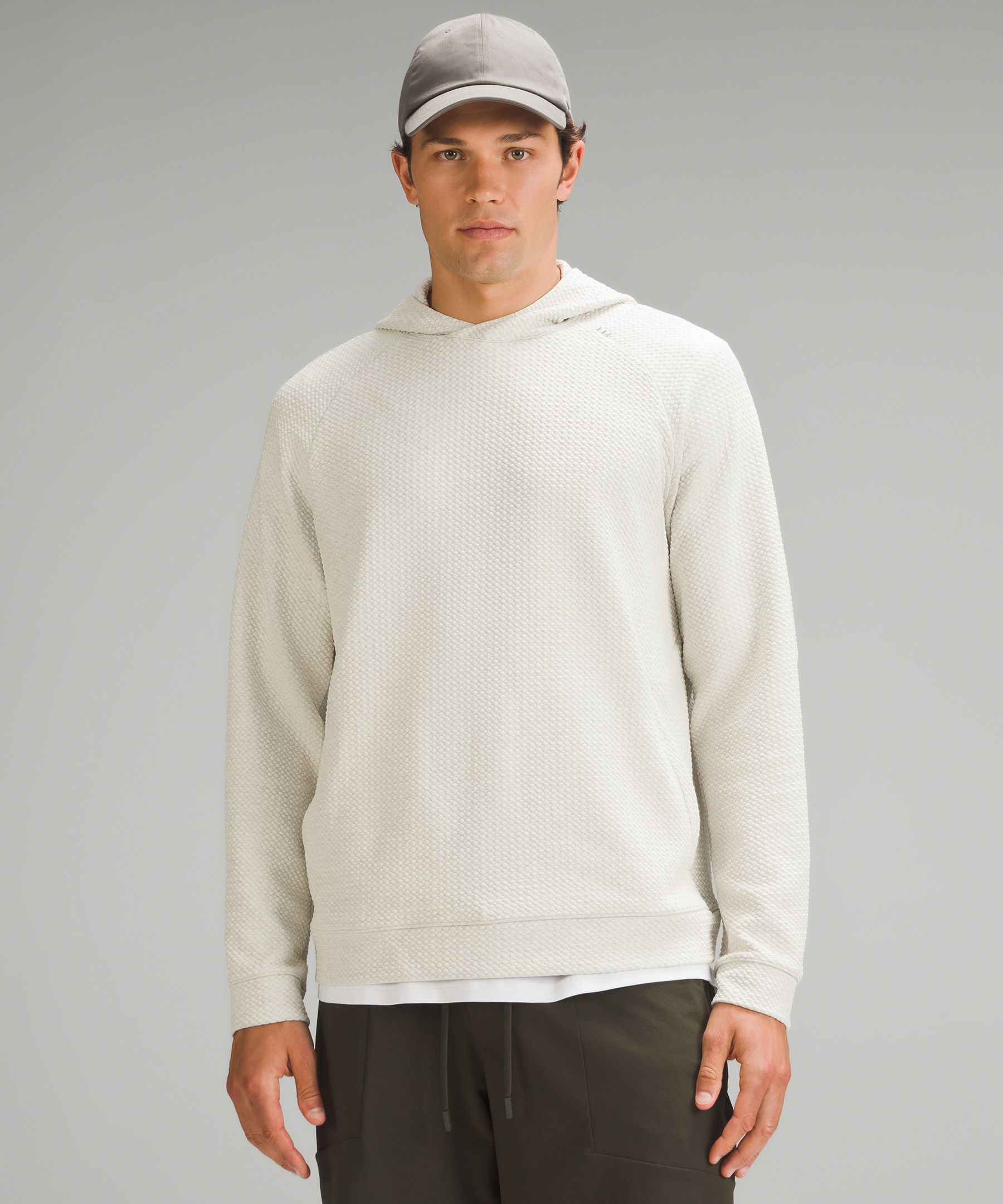 Textured Double-Knit Cotton Hoodie