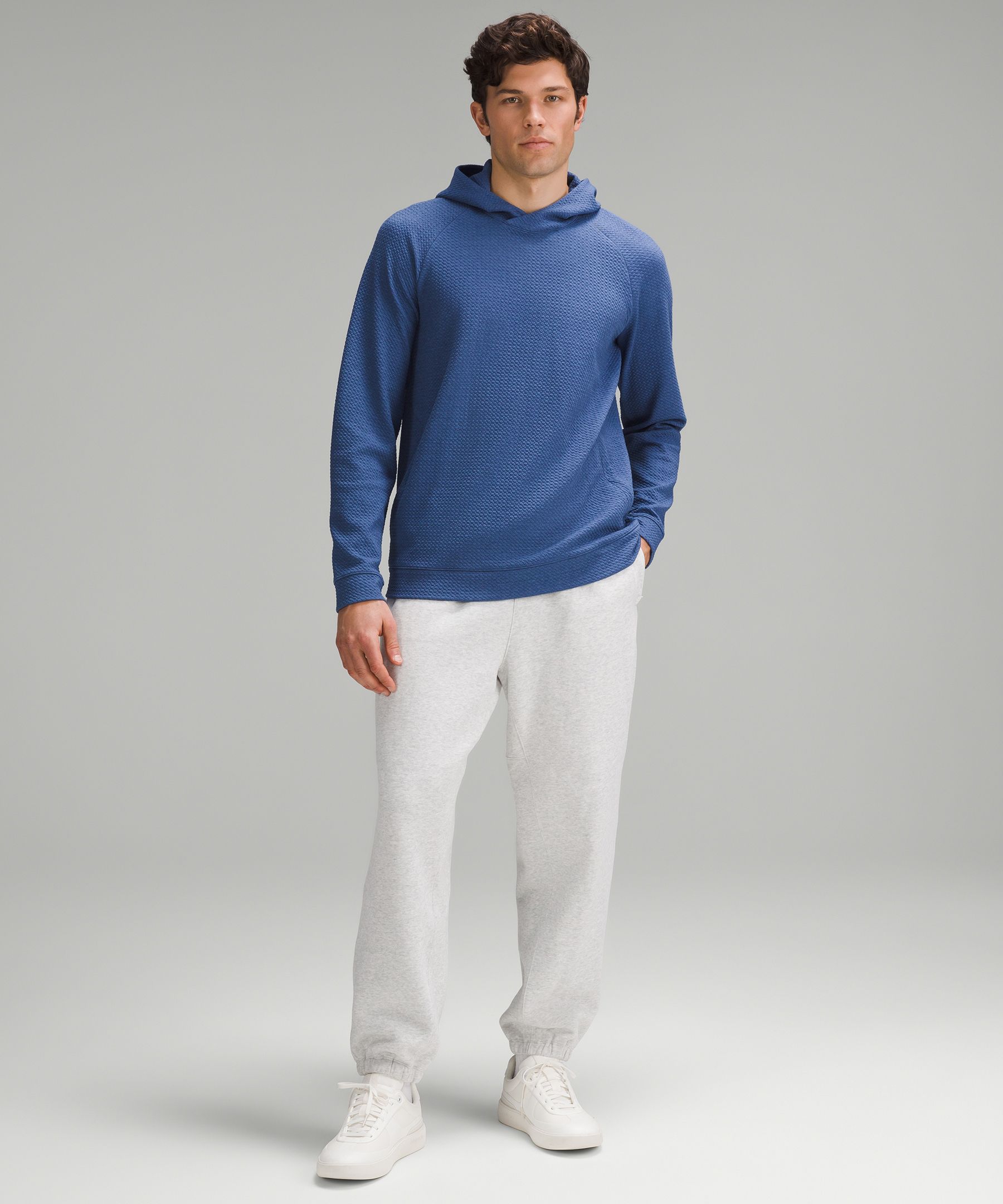 Textured Double-Knit Cotton Hoodie