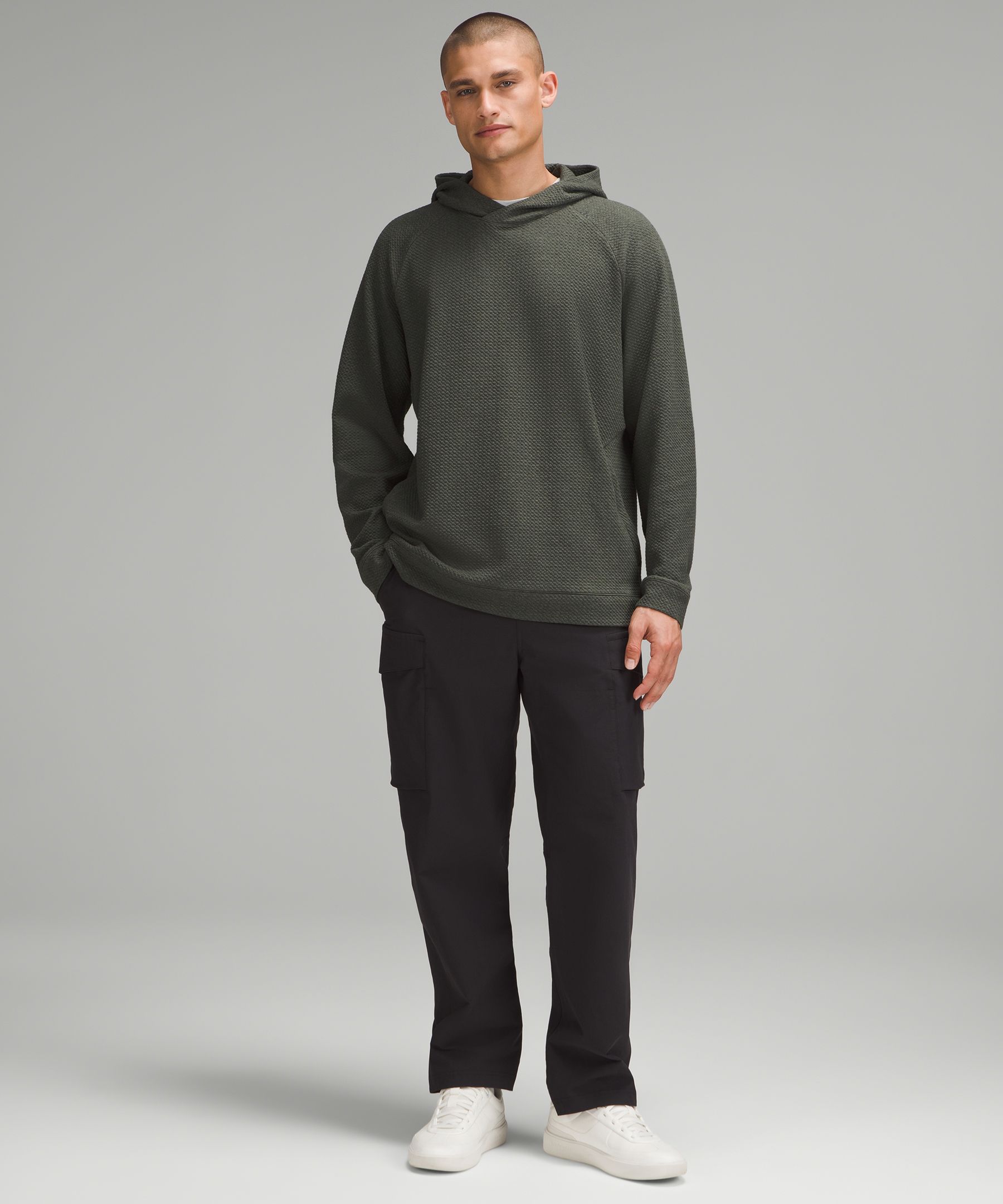 Textured Double-Knit Cotton Hoodie