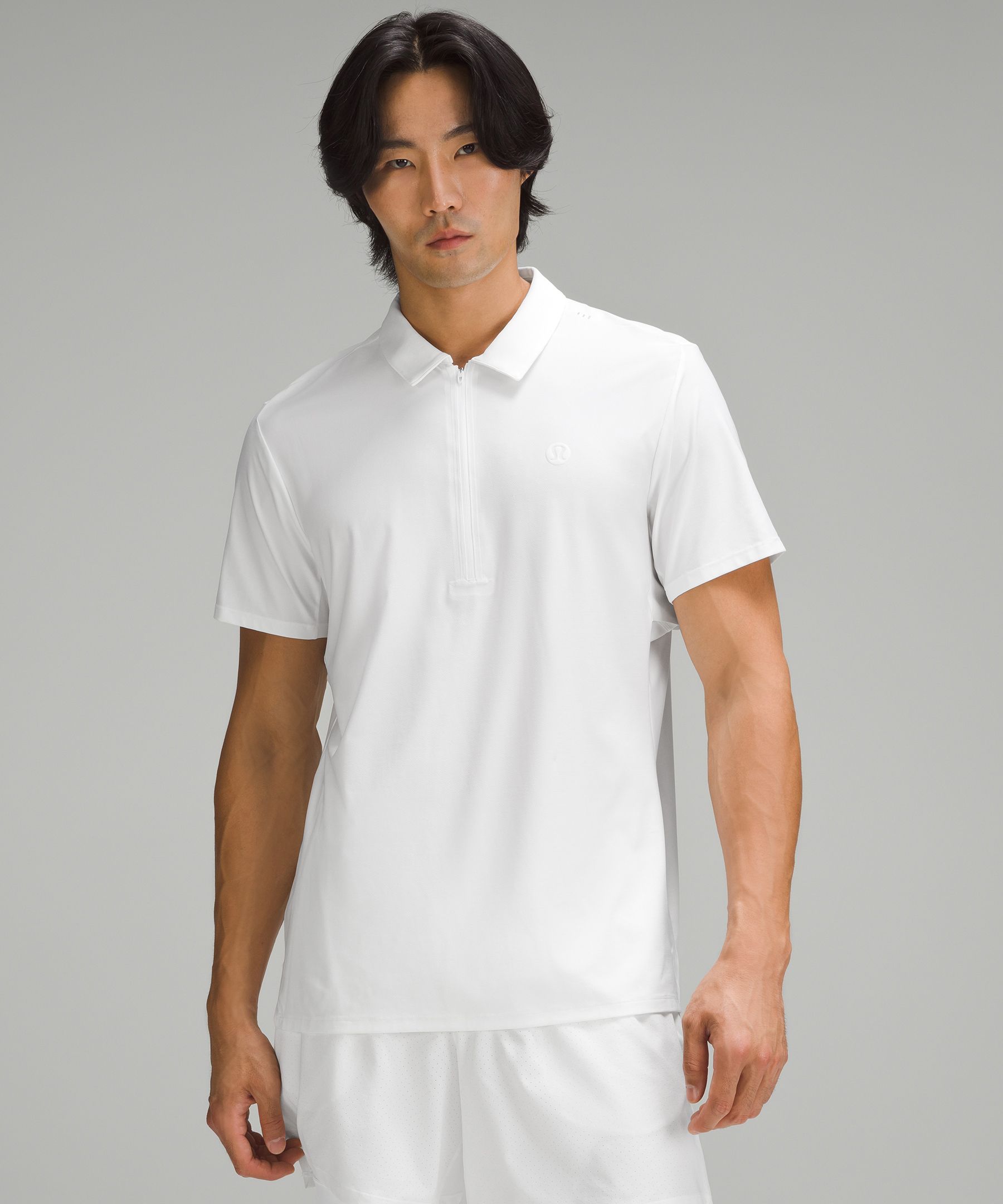 Lululemon Ventilated Tennis Polo Shirt In White