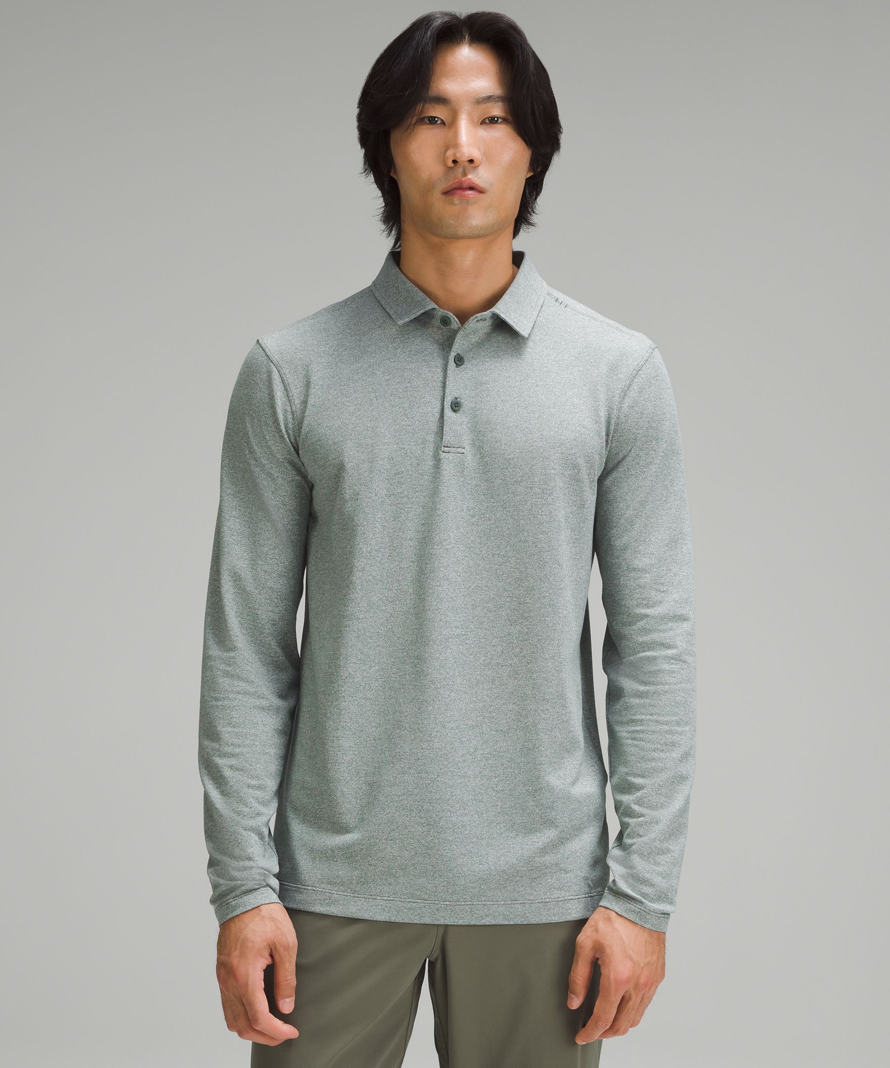 Long sleeve outlet polo short