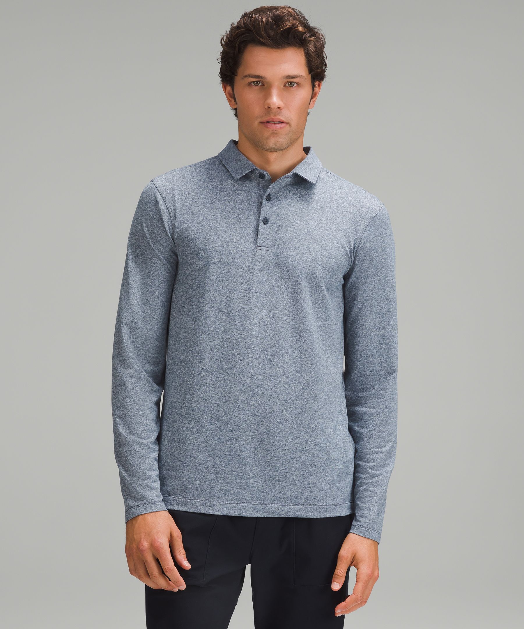 Evolution Long Sleeve Polo Shirt *Pique   Men's Long Sleeve Shirts