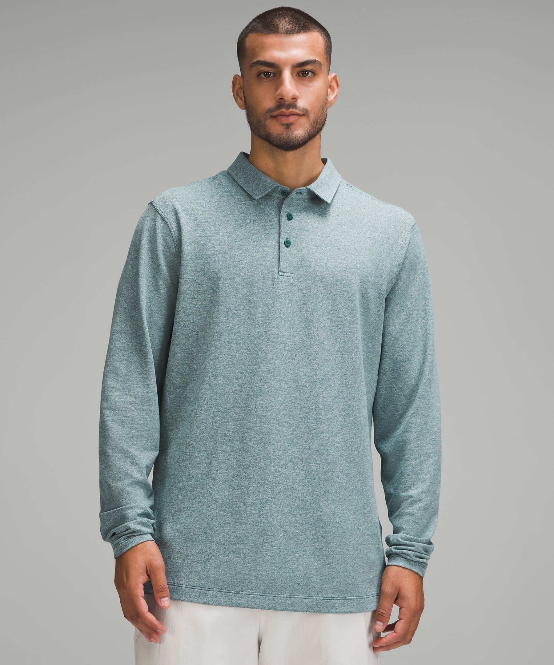 Evolution Long-Sleeve Polo Shirt *Pique | Men's Long Sleeve Shirts