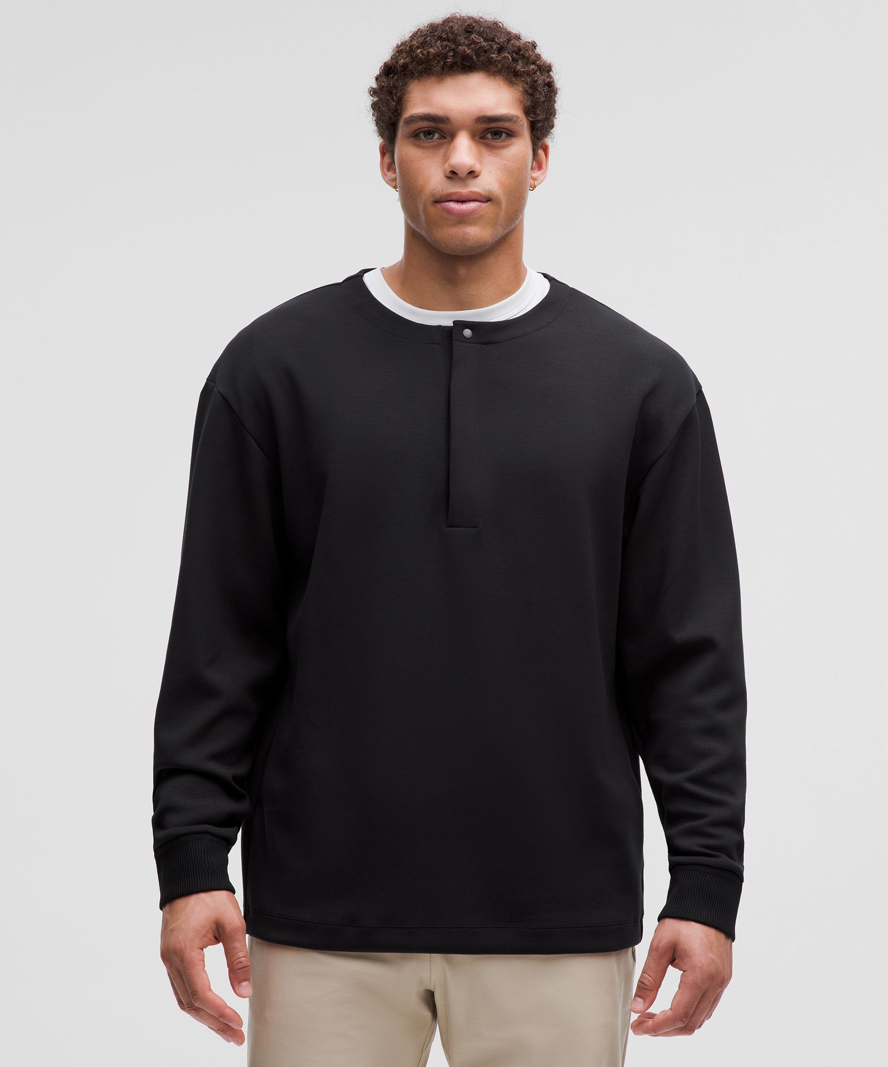 Softstreme Oversized-Fit Long-Sleeve Henley