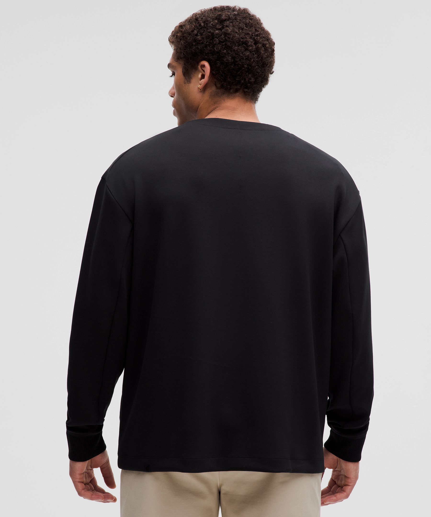 Shop Lululemon Softstreme Oversized-fit Long-sleeve Henley