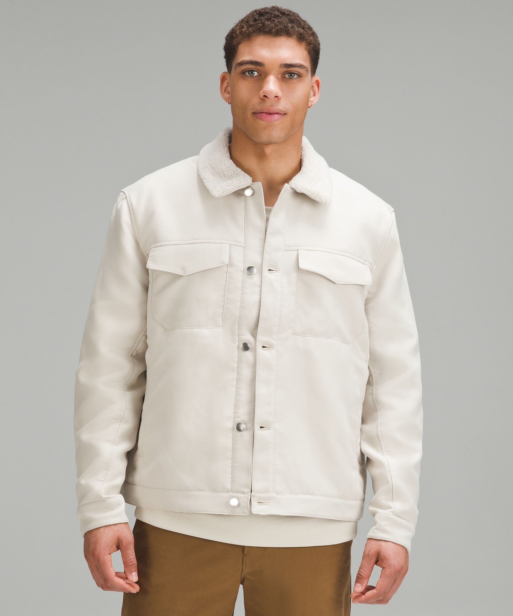 Utility jacket beige sale