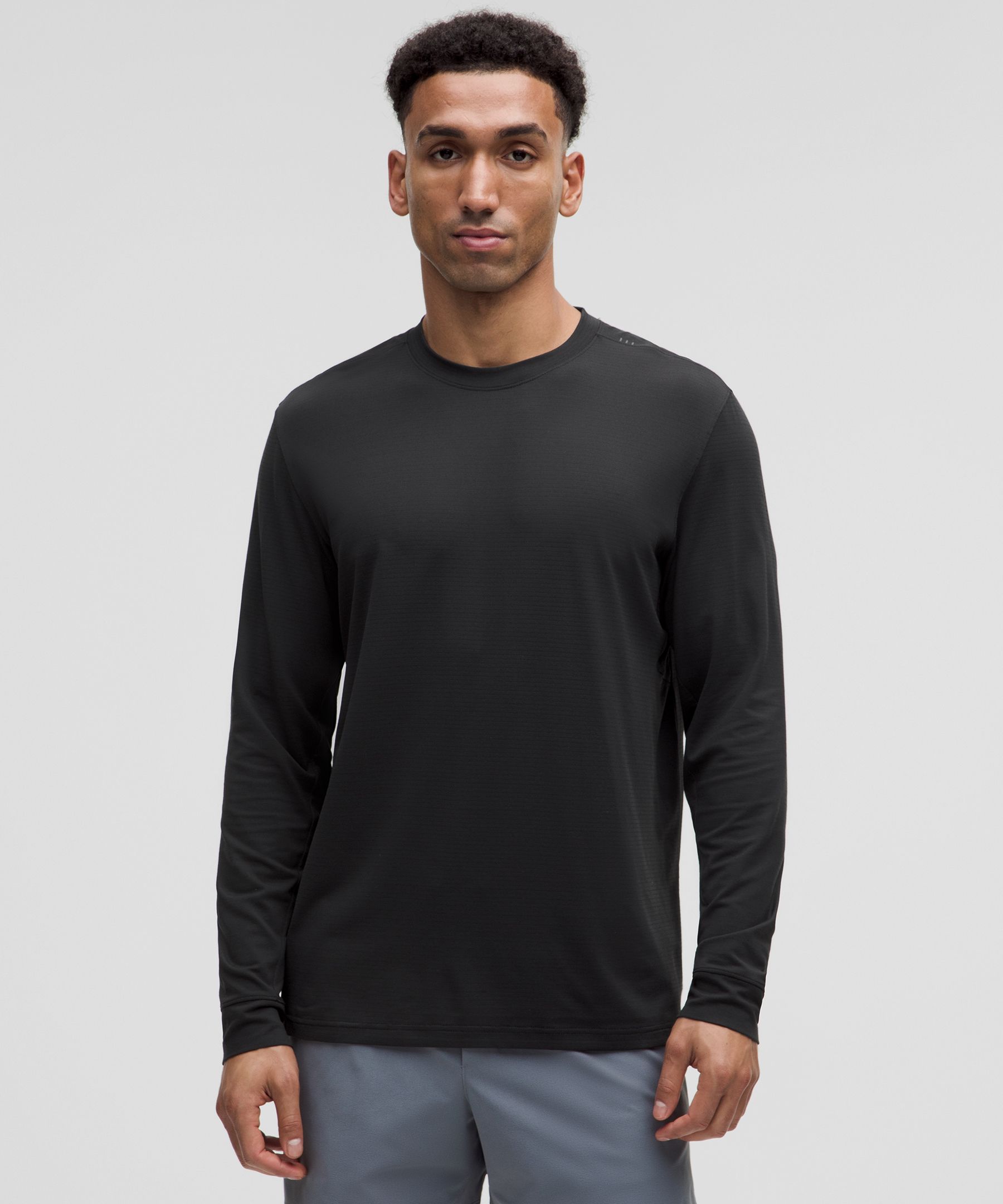 Mama  Lululemon Kitsilano Black White Long Sleeve Top