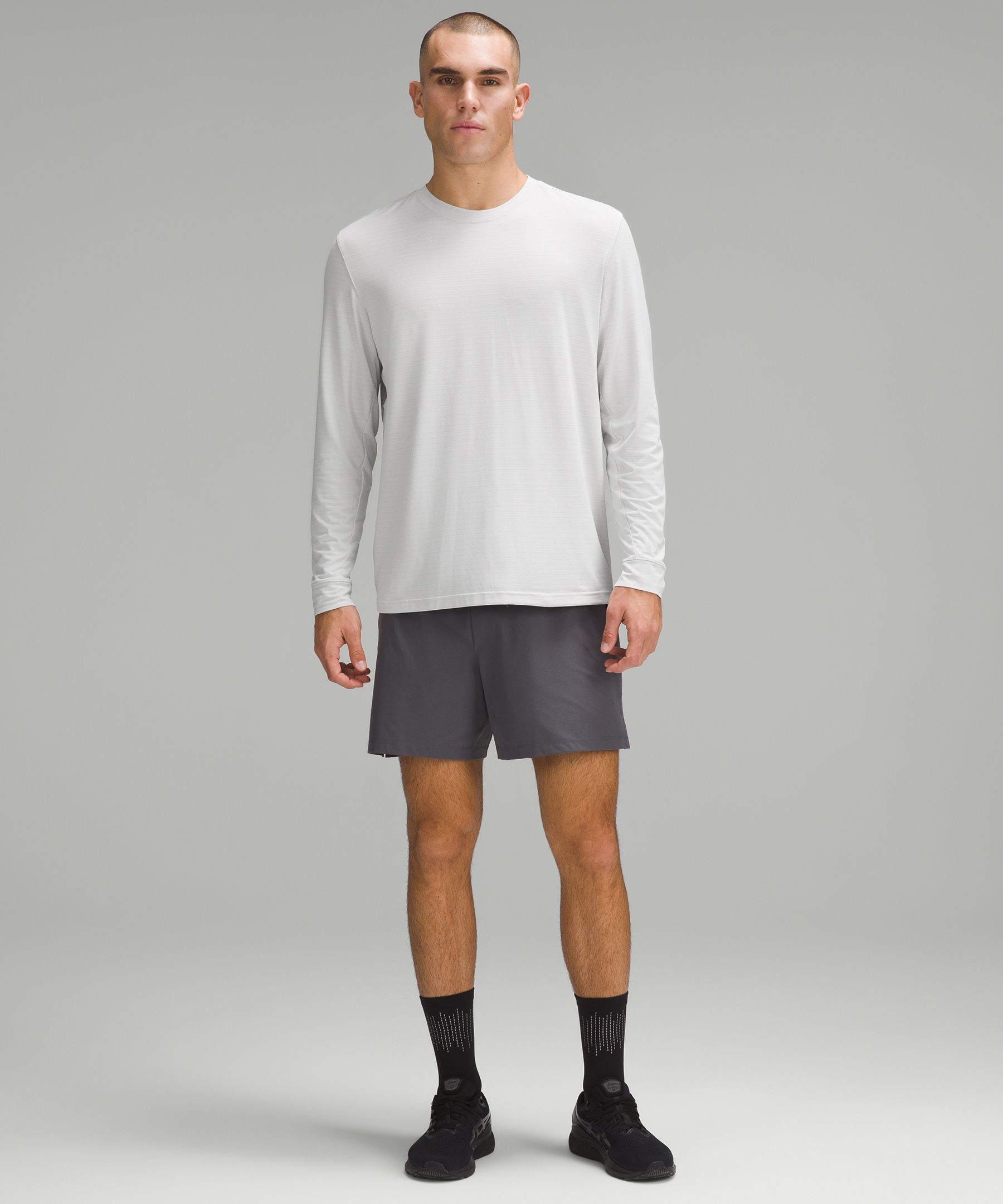 Lululemon Cinch It Long Sleeve - Heathered Medium Grey - lulu fanatics