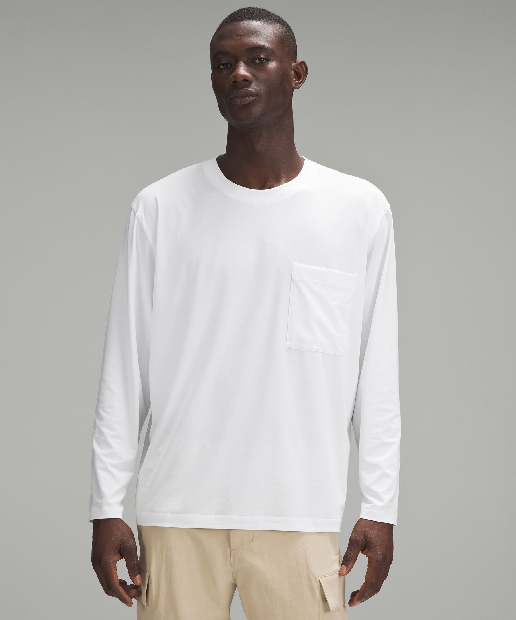 Comfort Oversized Long Sleeve T-Shirt - White