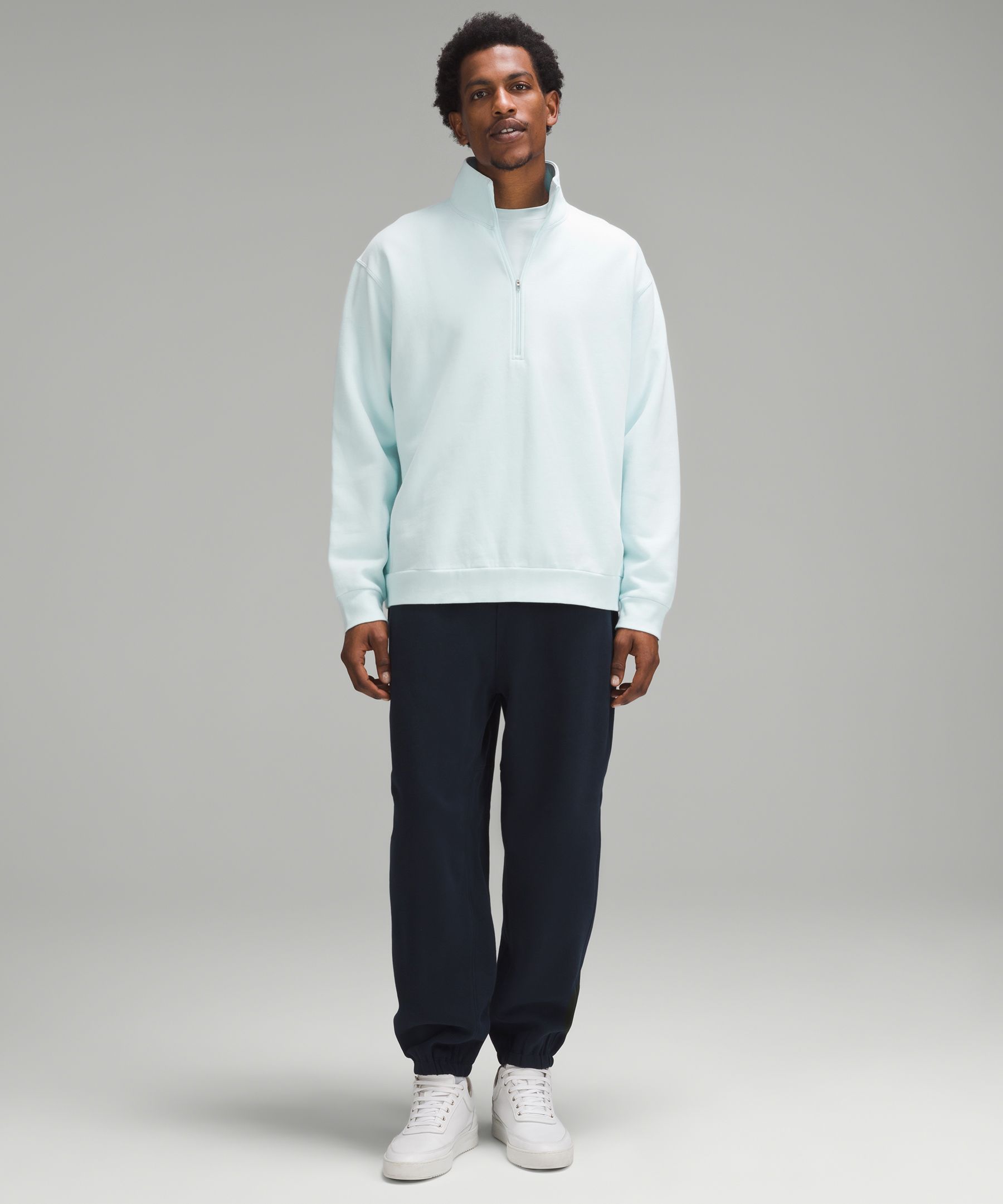 Lululemon - Steady State Cotton-Blend Jersey Half-Zip Sweatshirt