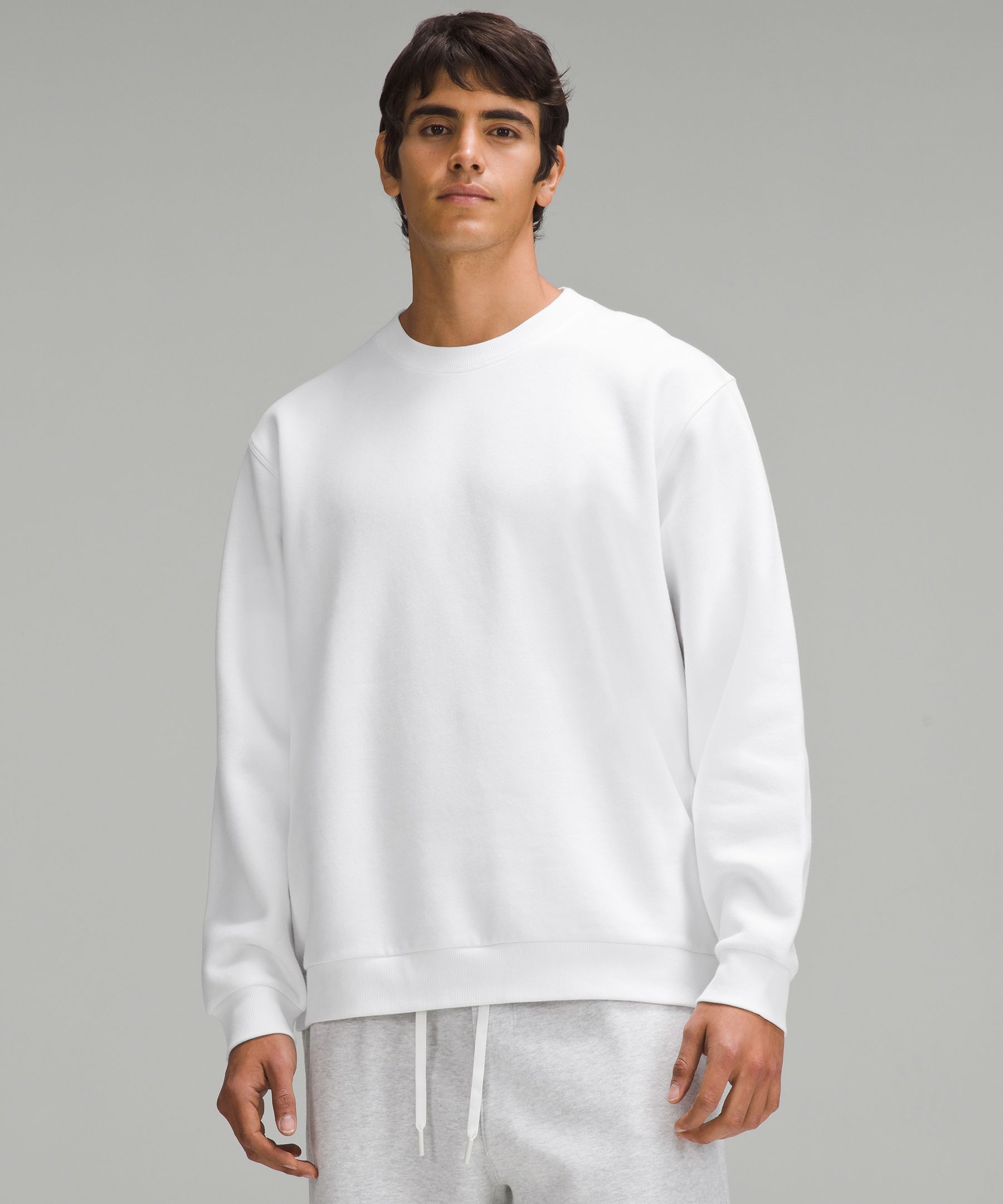 Where to buy online white crew neck sweatshirt