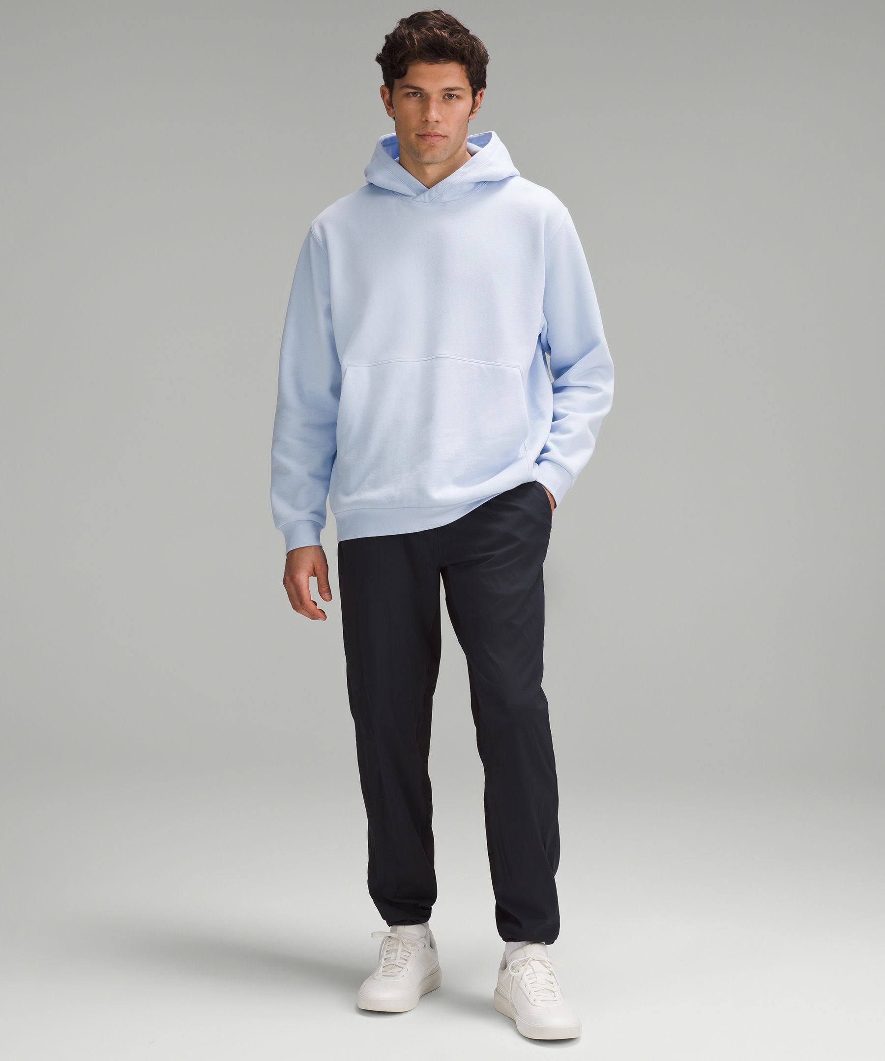 Oversized Fit Half-zip sweatshirt - Light beige - Men