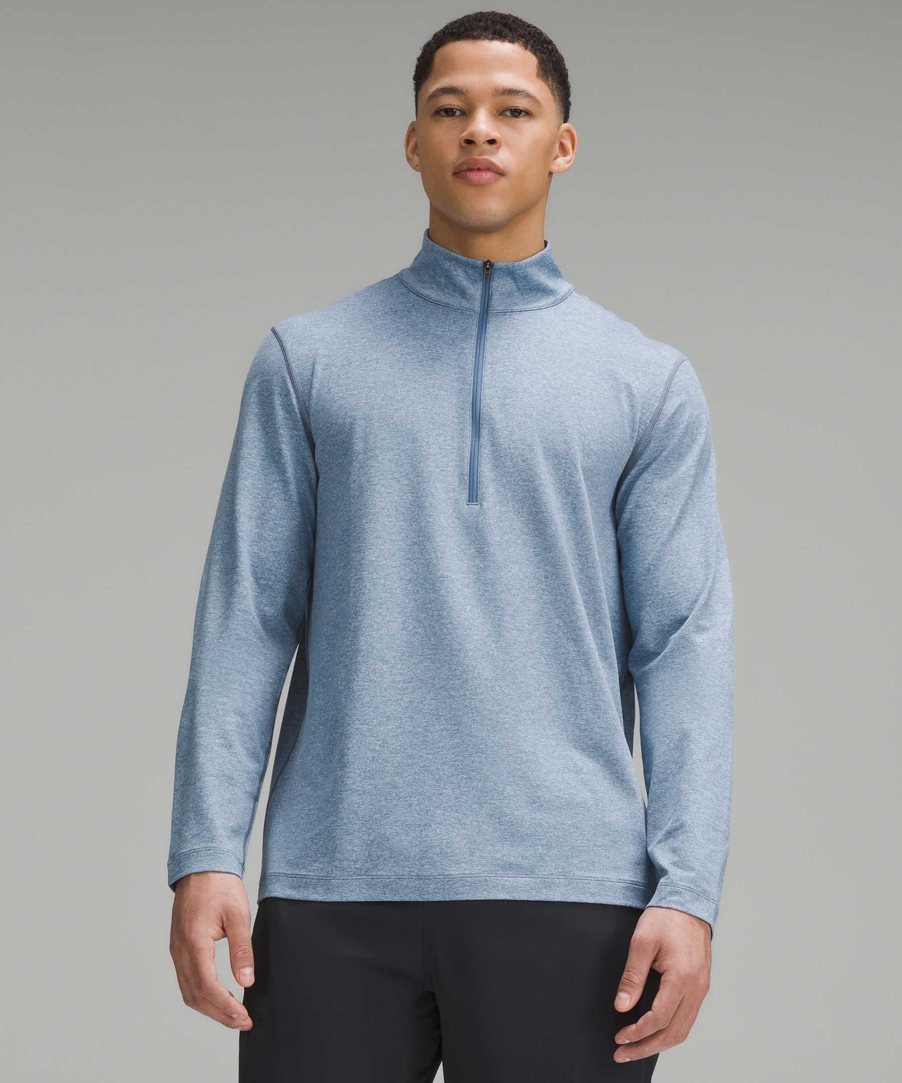 Soft Jersey Half Zip, Men's Long Sleeve Shirts