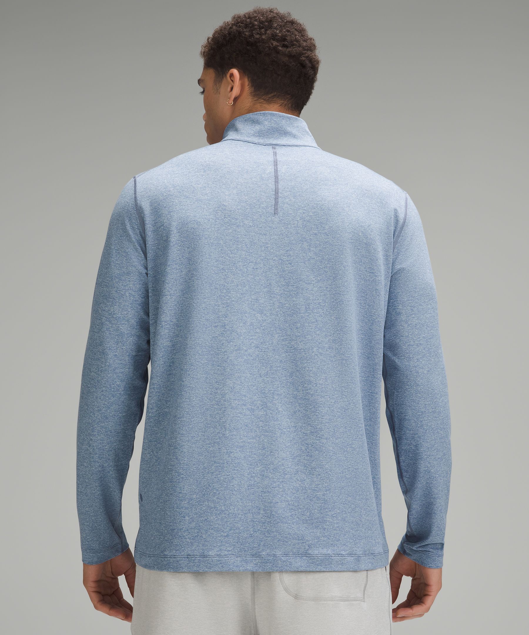 LULULEMON Textured Cotton-Blend Jersey Half-Zip Sweater for Men