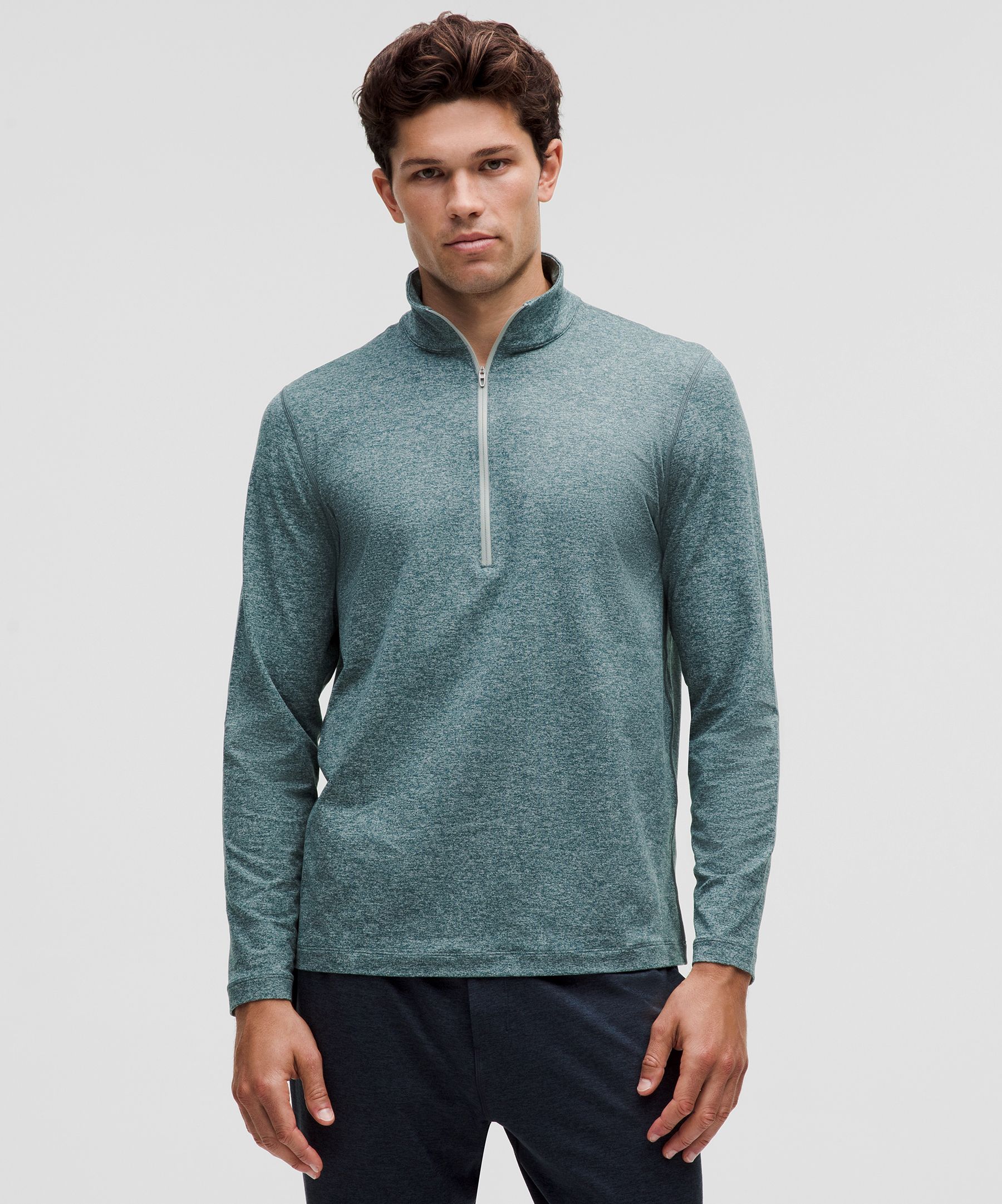 Soft Jersey Half Zip - Green