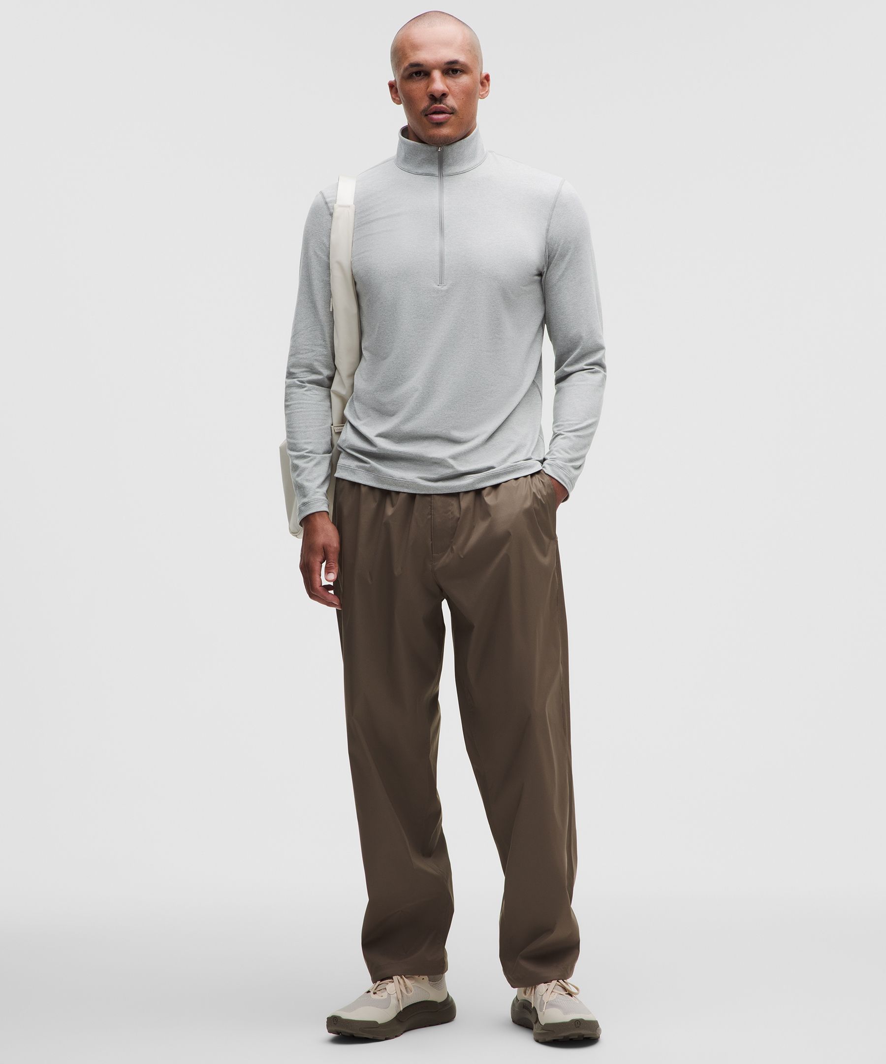 Jersey Soft Jersey con media cremallera