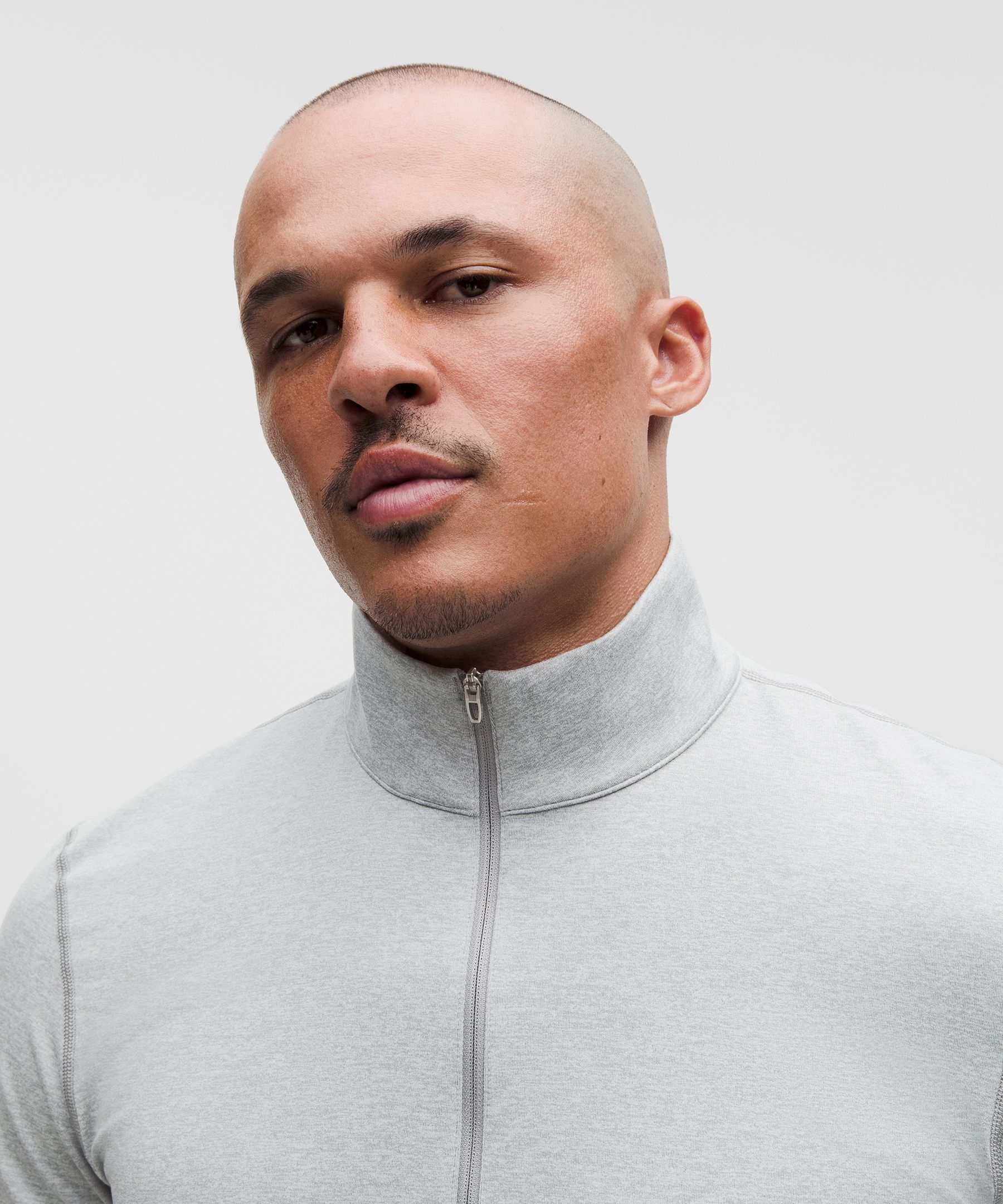 Haut demi-zipp&eacute; Soft Jersey