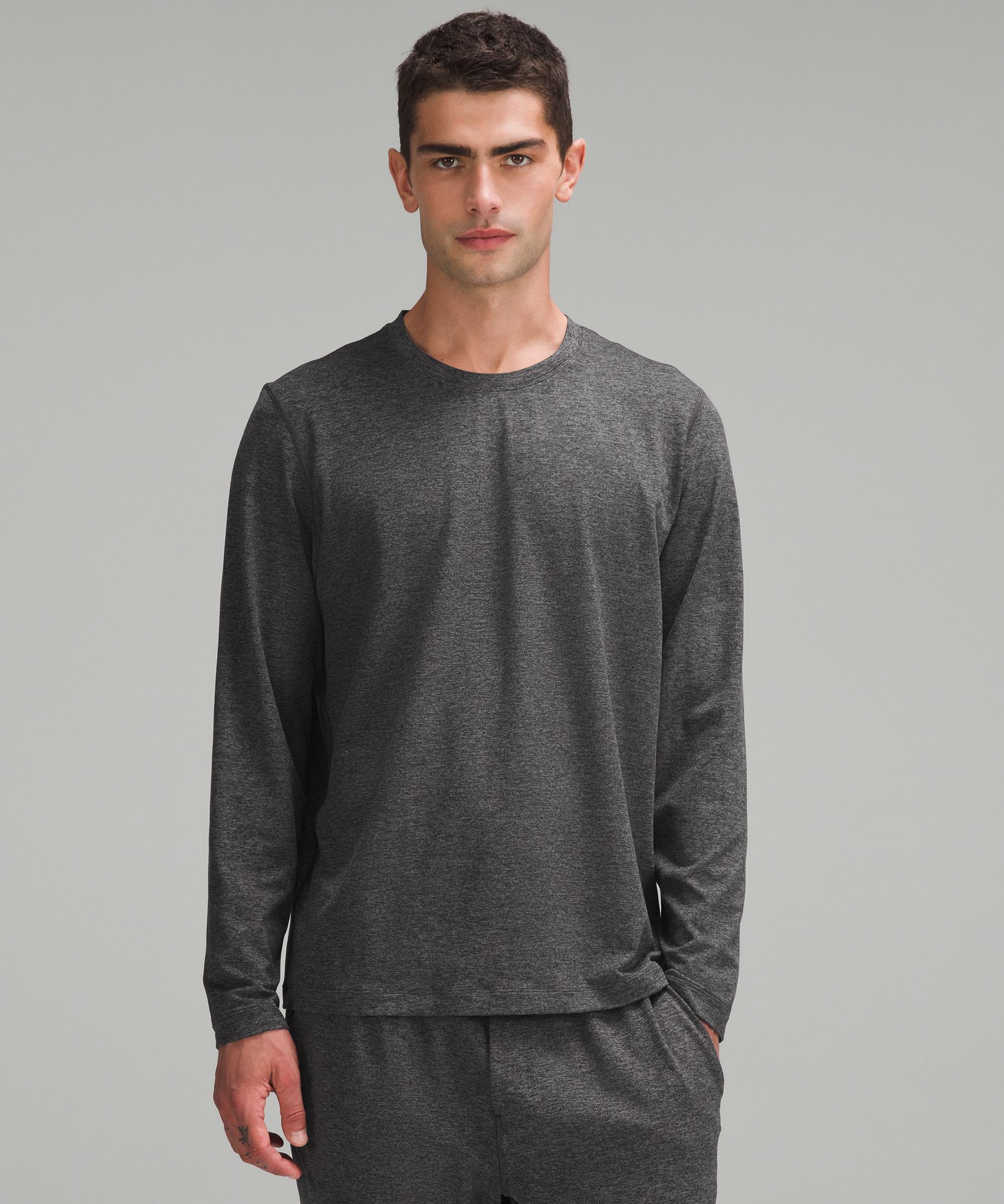 Lululemon athletica SenseKnit Running Long-Sleeve Shirt, Men's Long Sleeve  Shirts