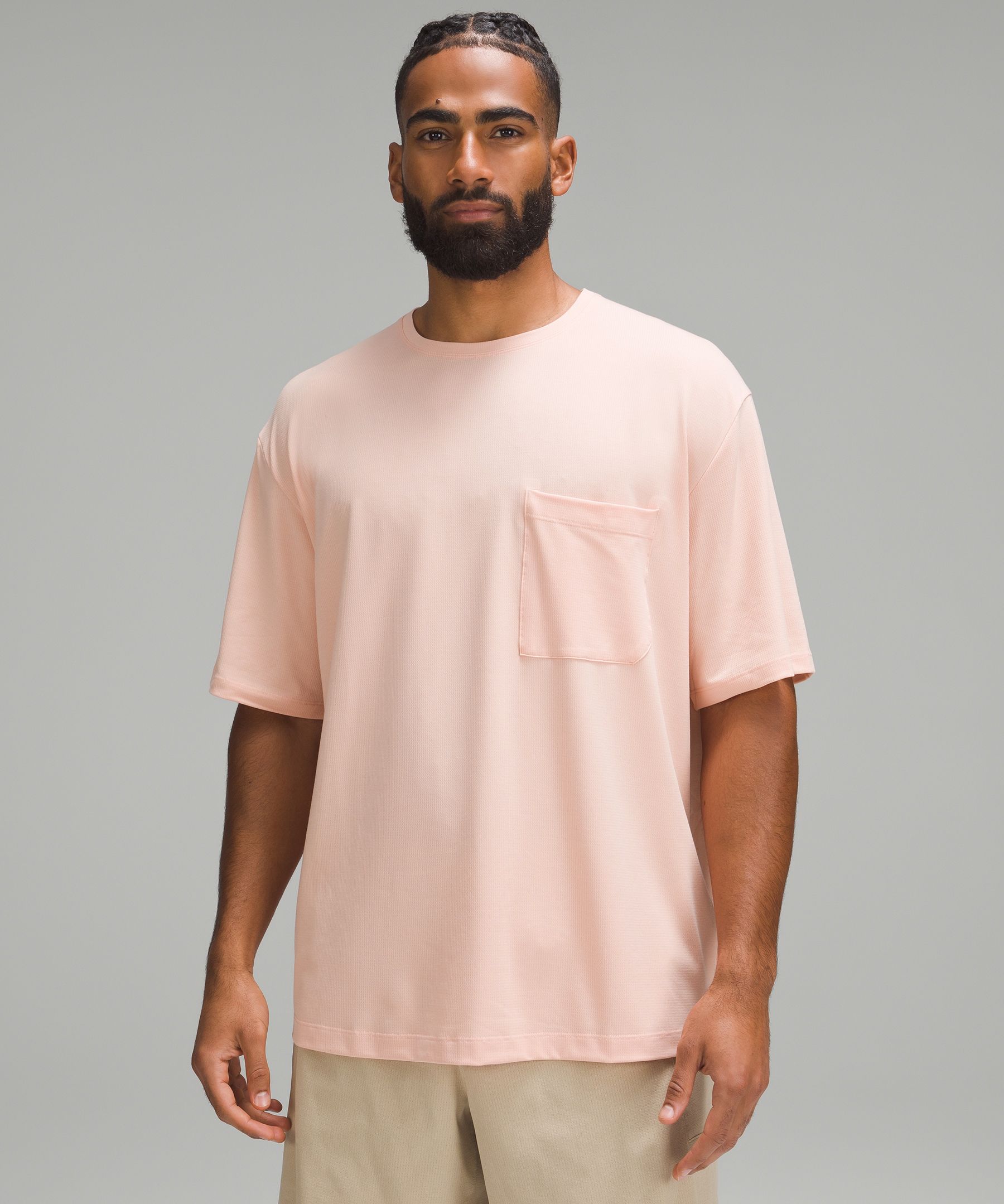 Oversized Fit T-shirt - Light pink - Men