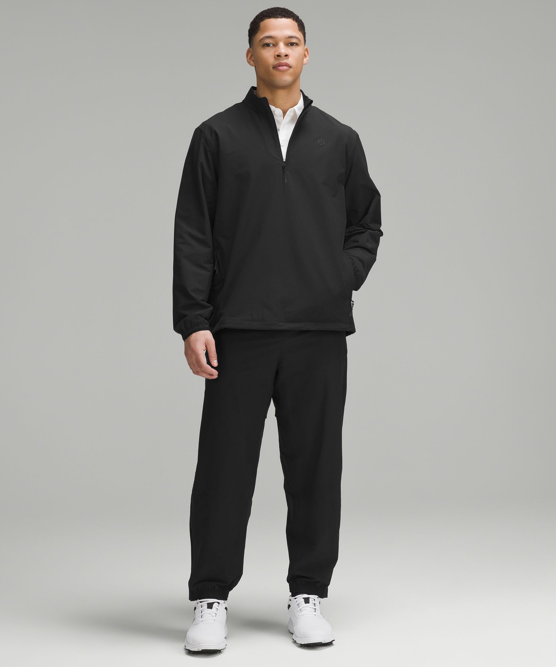 Navy Golf half-zip recycled-fibre blend jacket, Lululemon