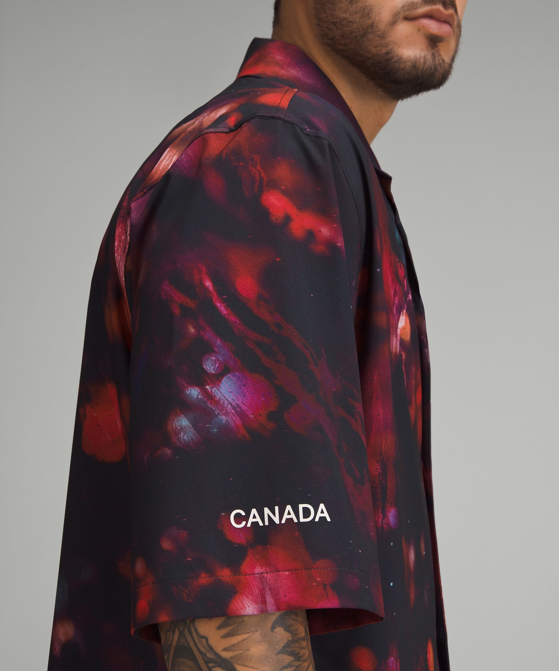 Team Canada Men's Button-Down Shirt *COC Logo | Short Sleeve Shirts & Tee's