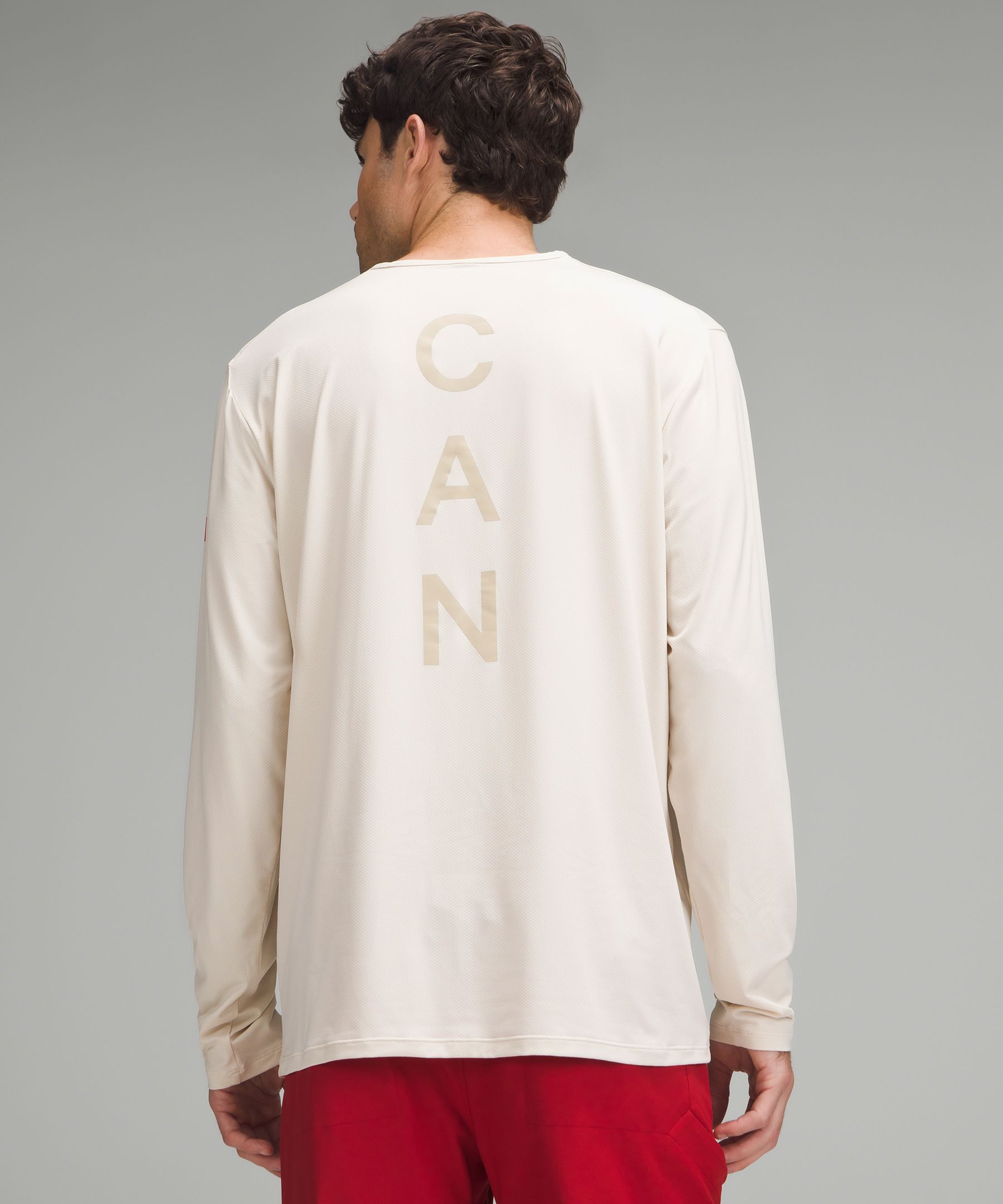 Team Canada lululemon Fundamental Jacquard Long-Sleeve Shirt *COC Logo | Men's Long Sleeve Shirts