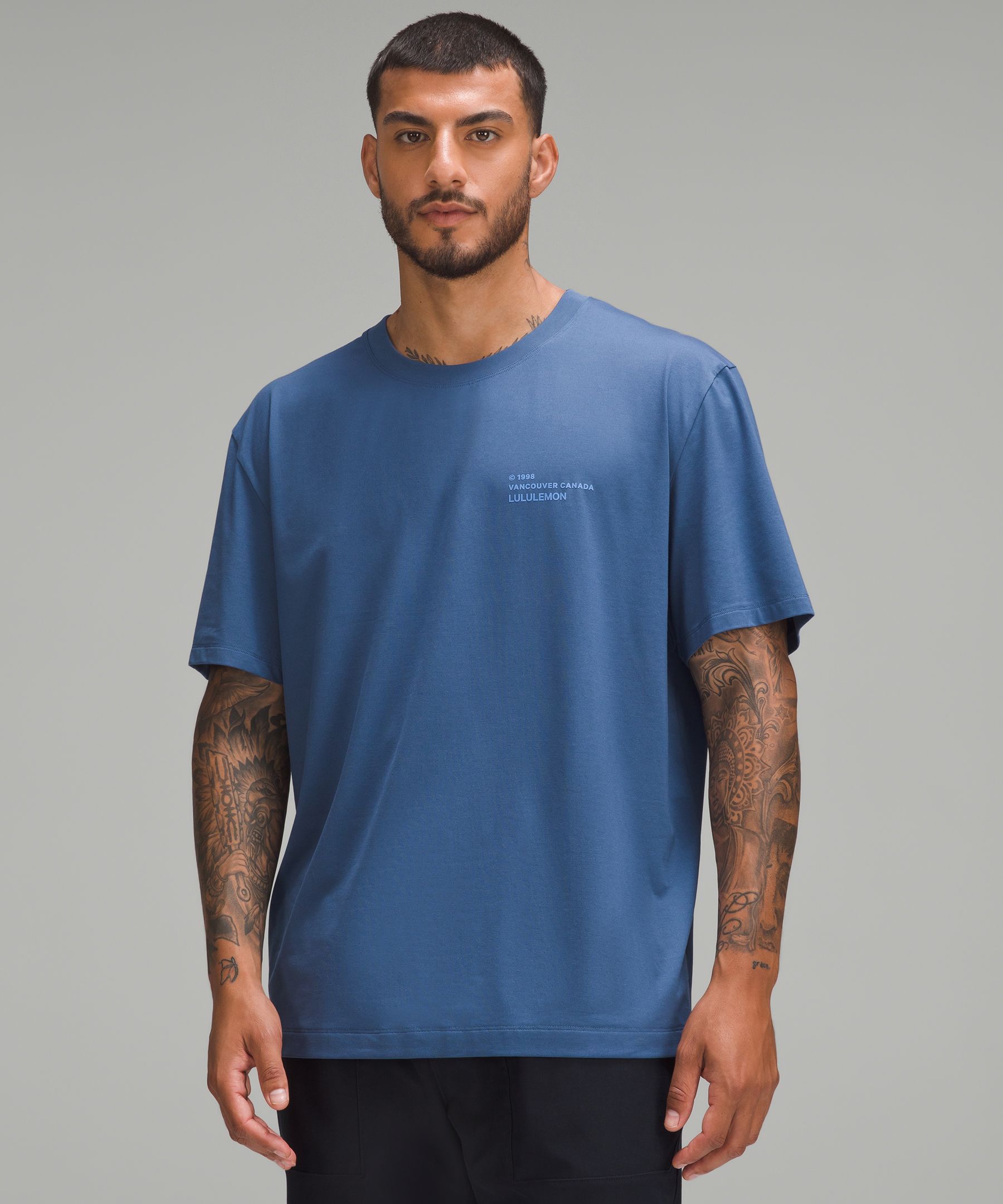 Lululemon The Fundamental T-shirt In Blue Linen