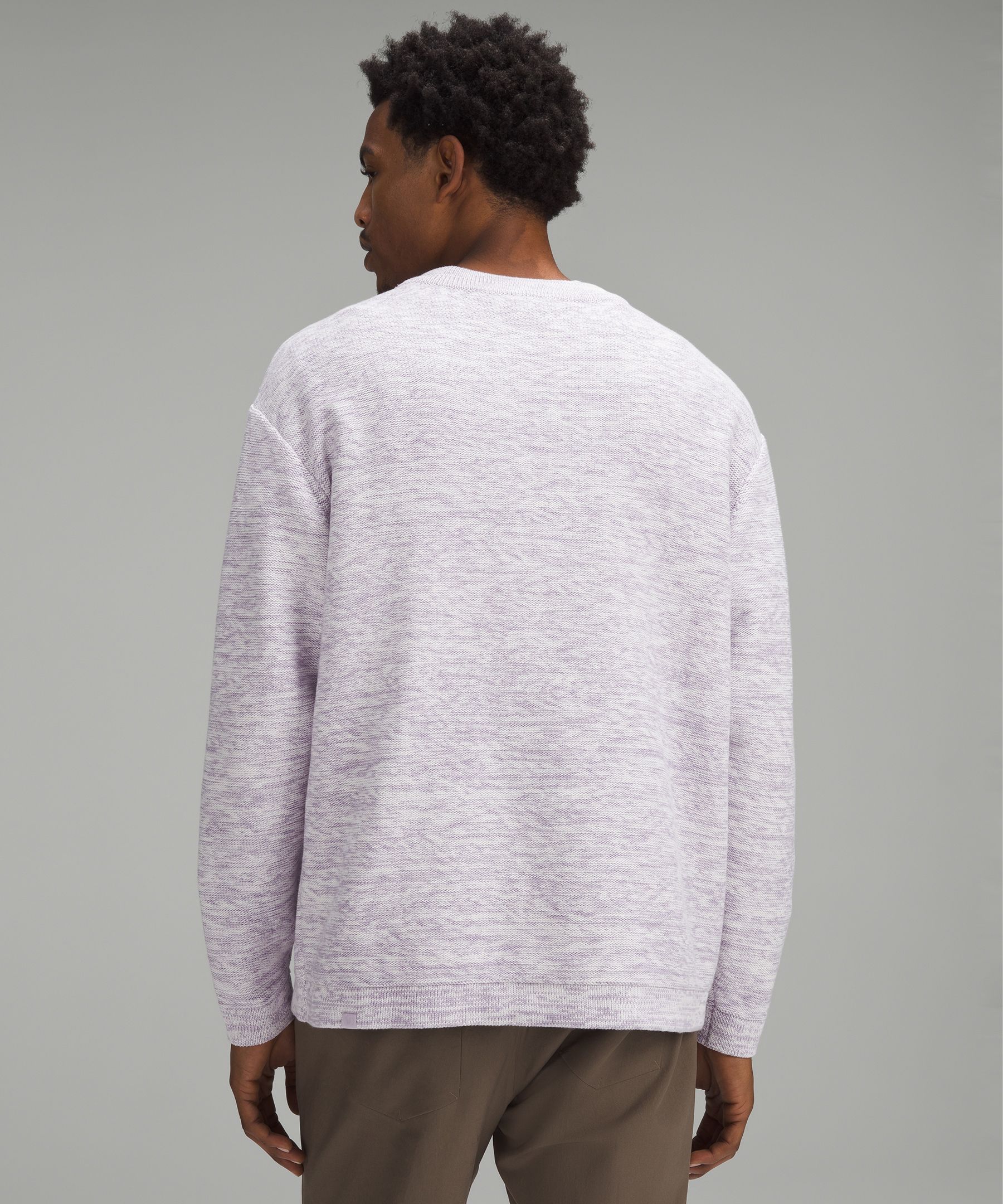 Relaxed-Fit Crewneck Knit Sweater