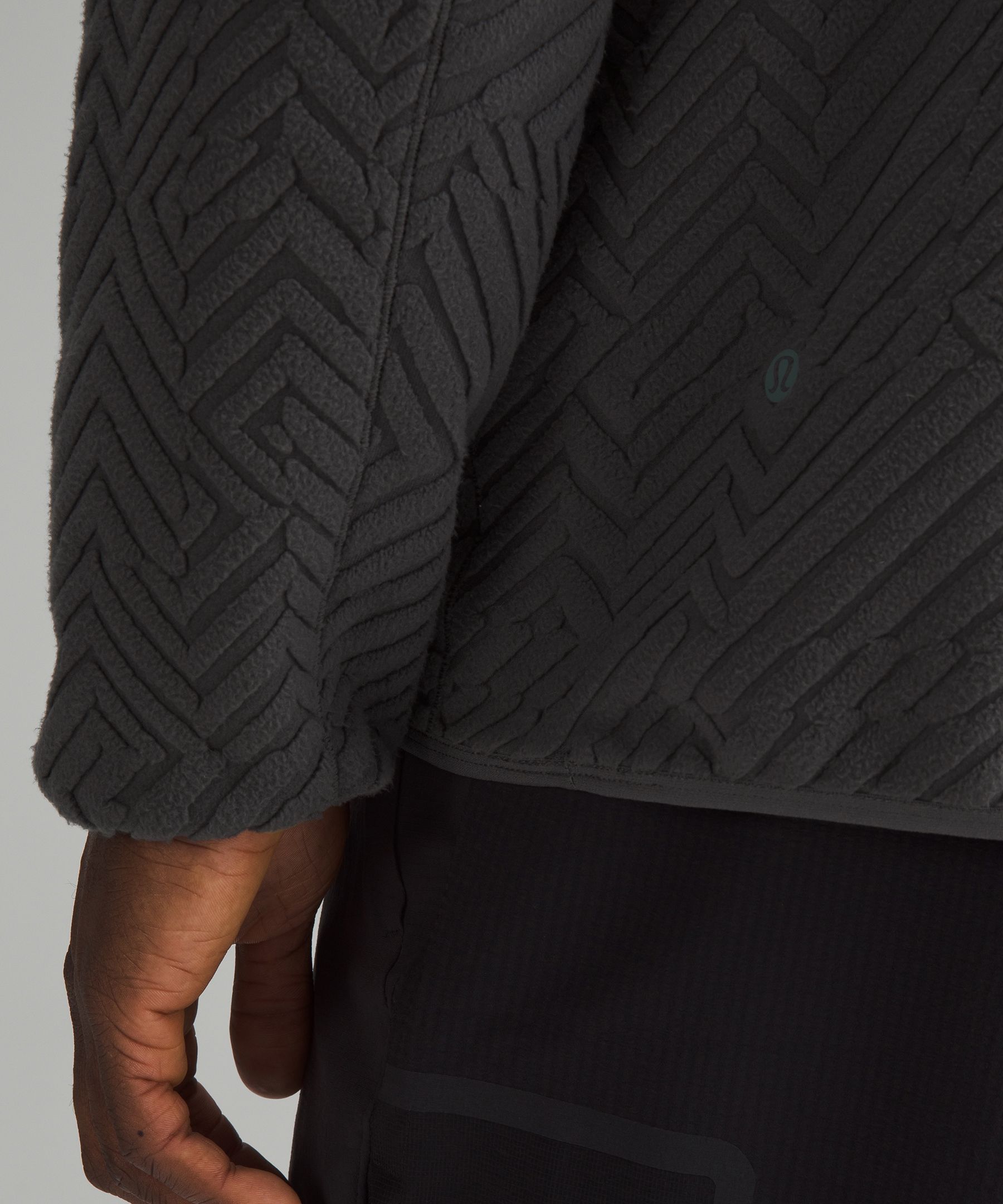 Men's Lululemon Thick Fleece Half Zip Pullover NWT Black Size Small  👀🔥🍋⚾️⚫️