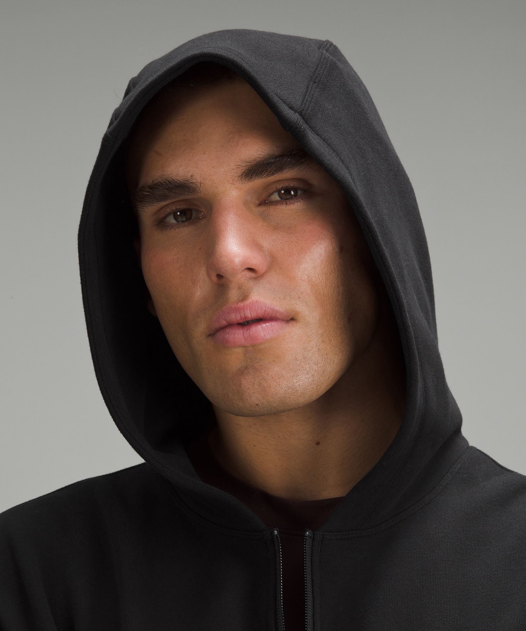 Men's Full-Zip Hoodie - Black/Sky - 2321004