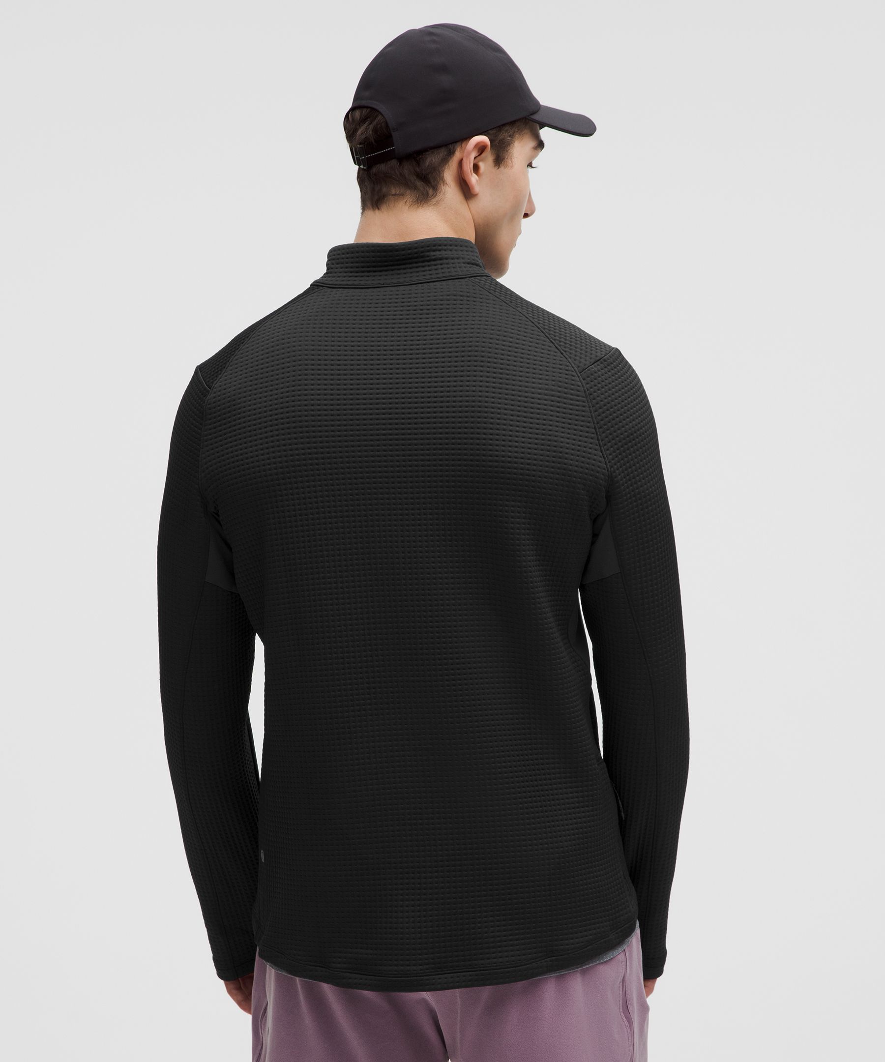 lululemon athletica Waffle-knit Half Zip in Gray