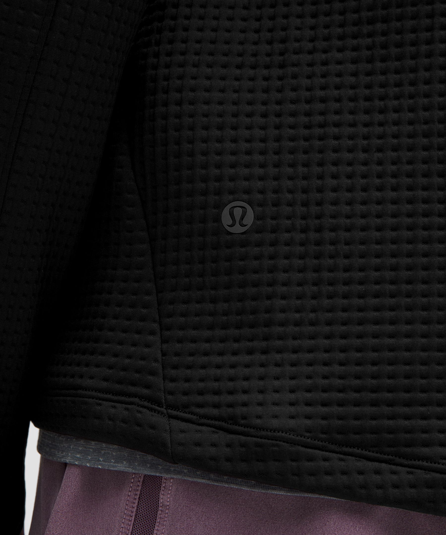 lululemon athletica Waffle-knit Half Zip in Gray