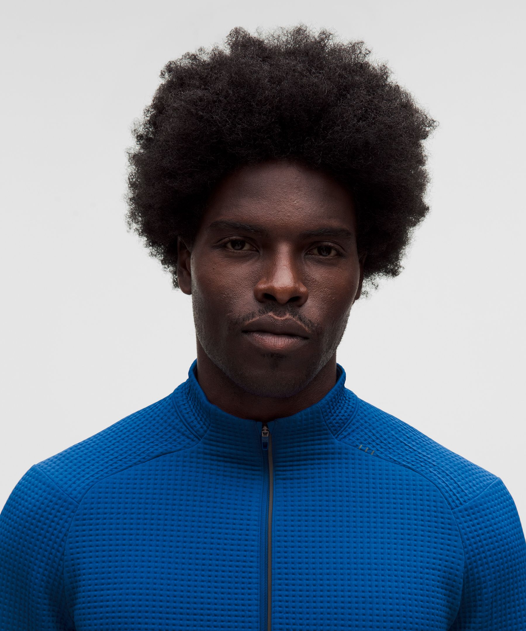Waffle-Knit Half Zip