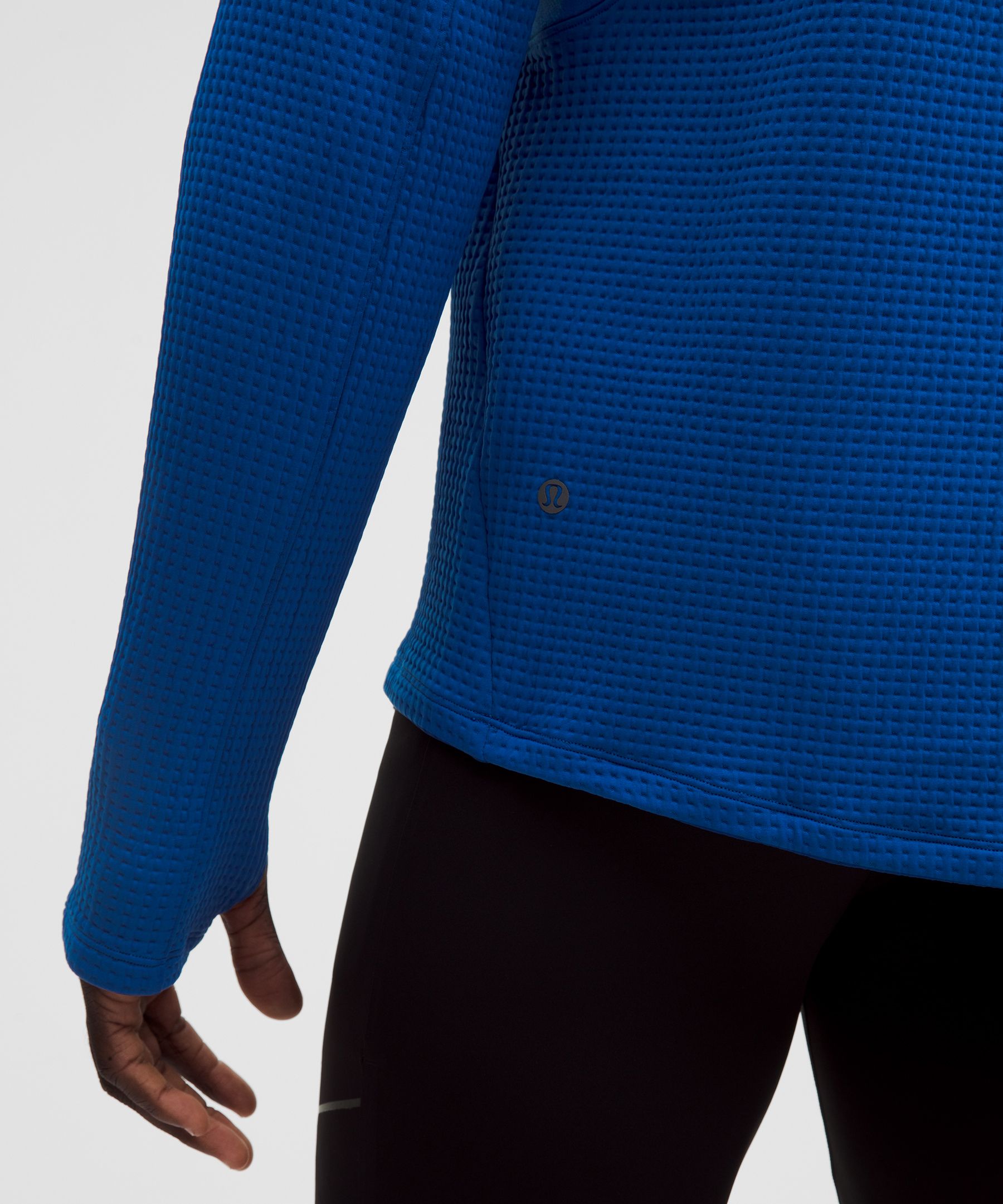 Waffle-Knit Half Zip