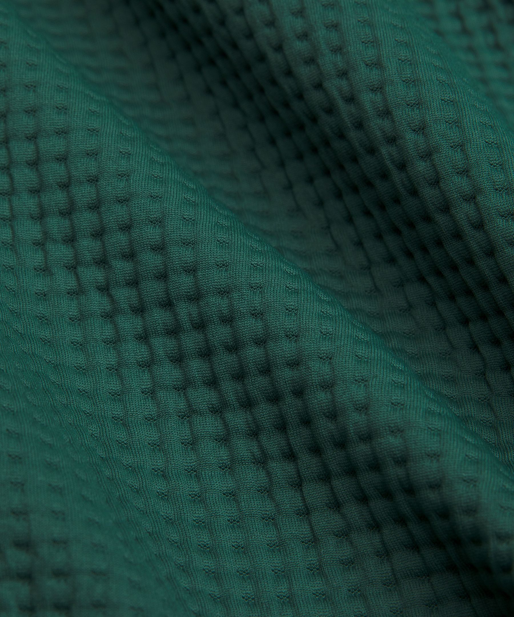 Waffle-Knit 半拉鍊式上衣