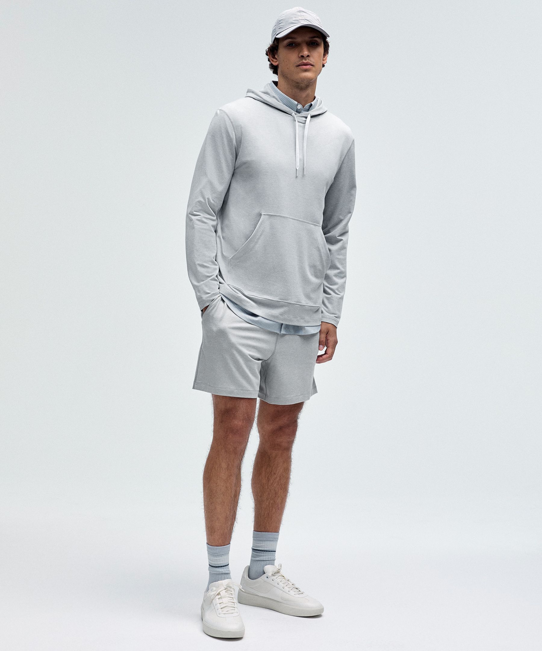 Shop Lululemon Soft Jersey Pullover Hoodie