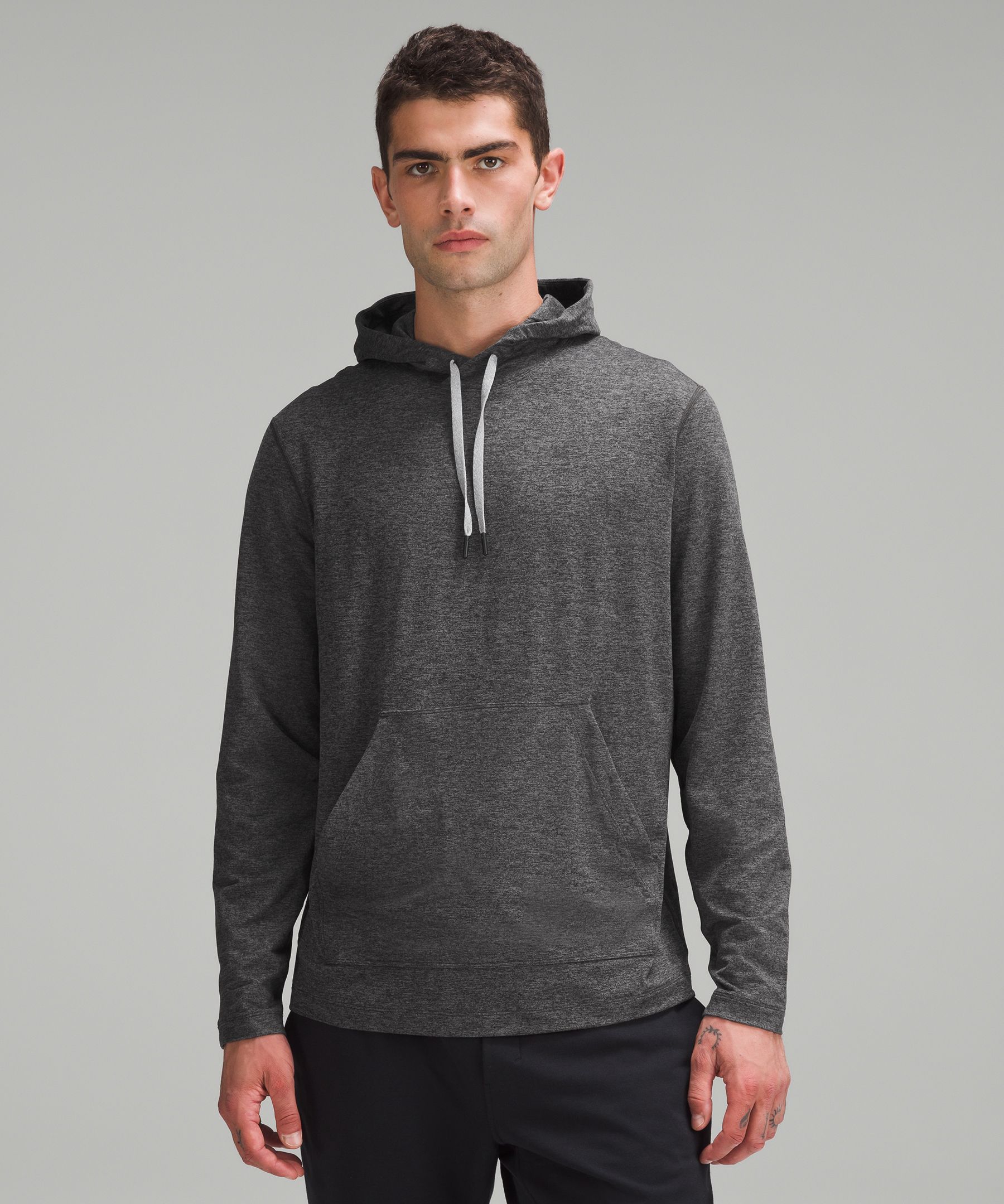 Blue License to Train jersey hoodie, Lululemon