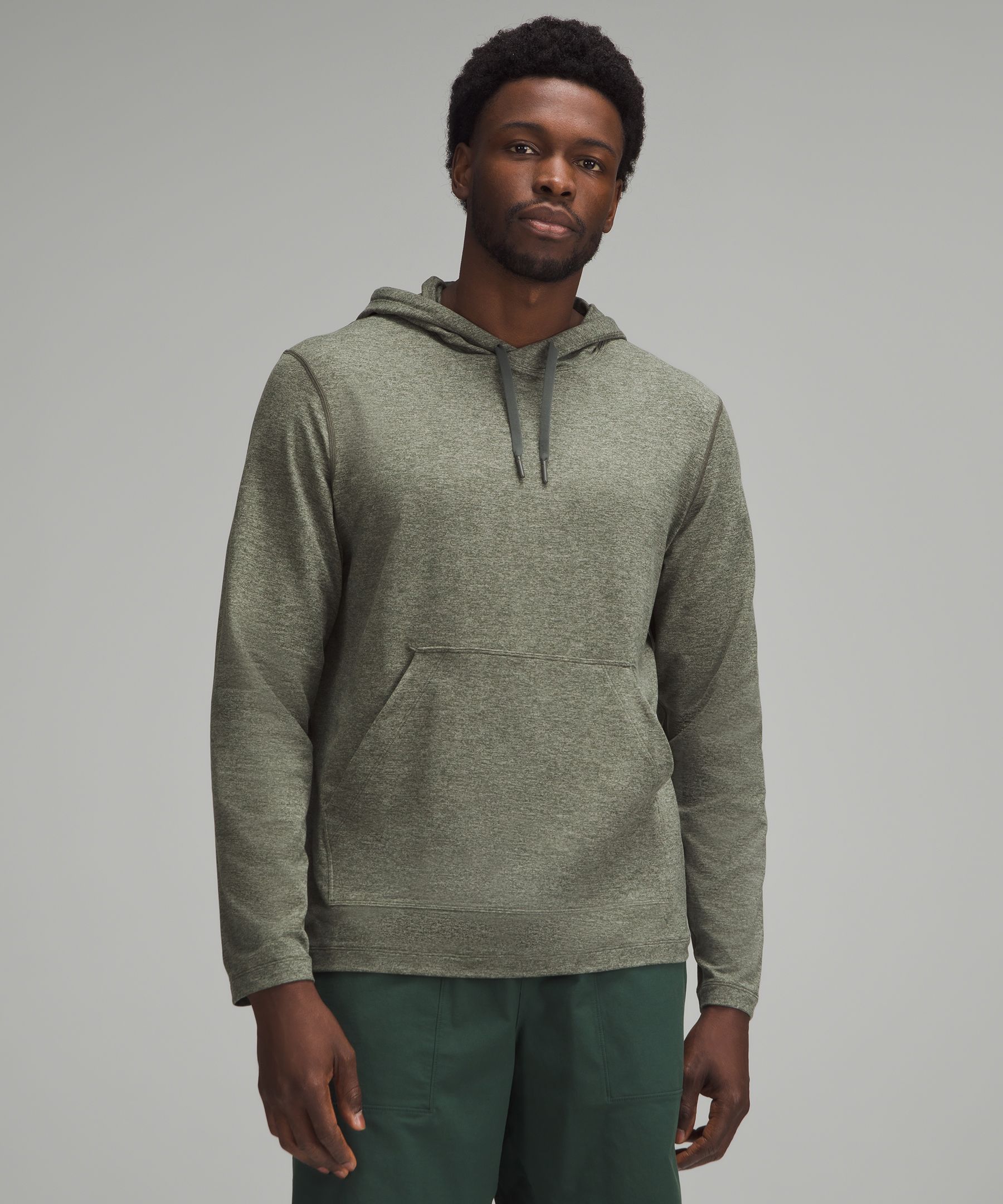 Soft Jersey Pullover Hoodie - Green