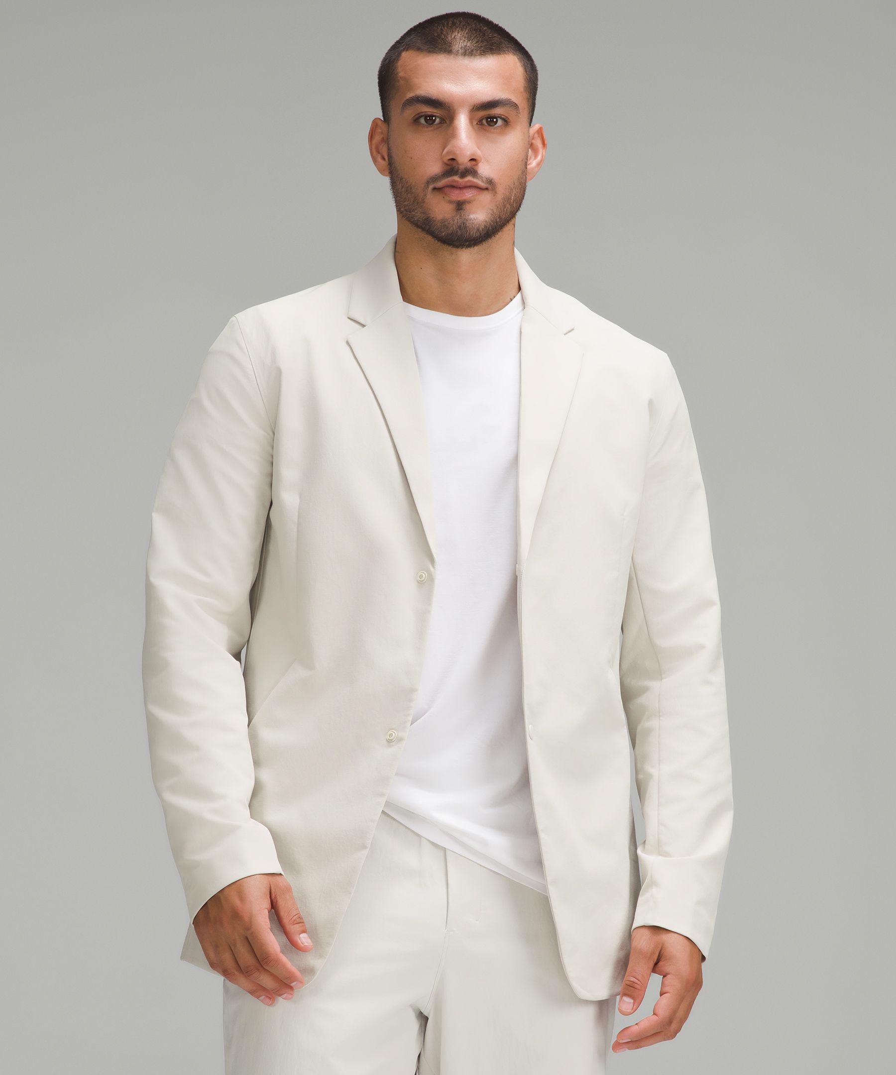 White shop waterfall jacket