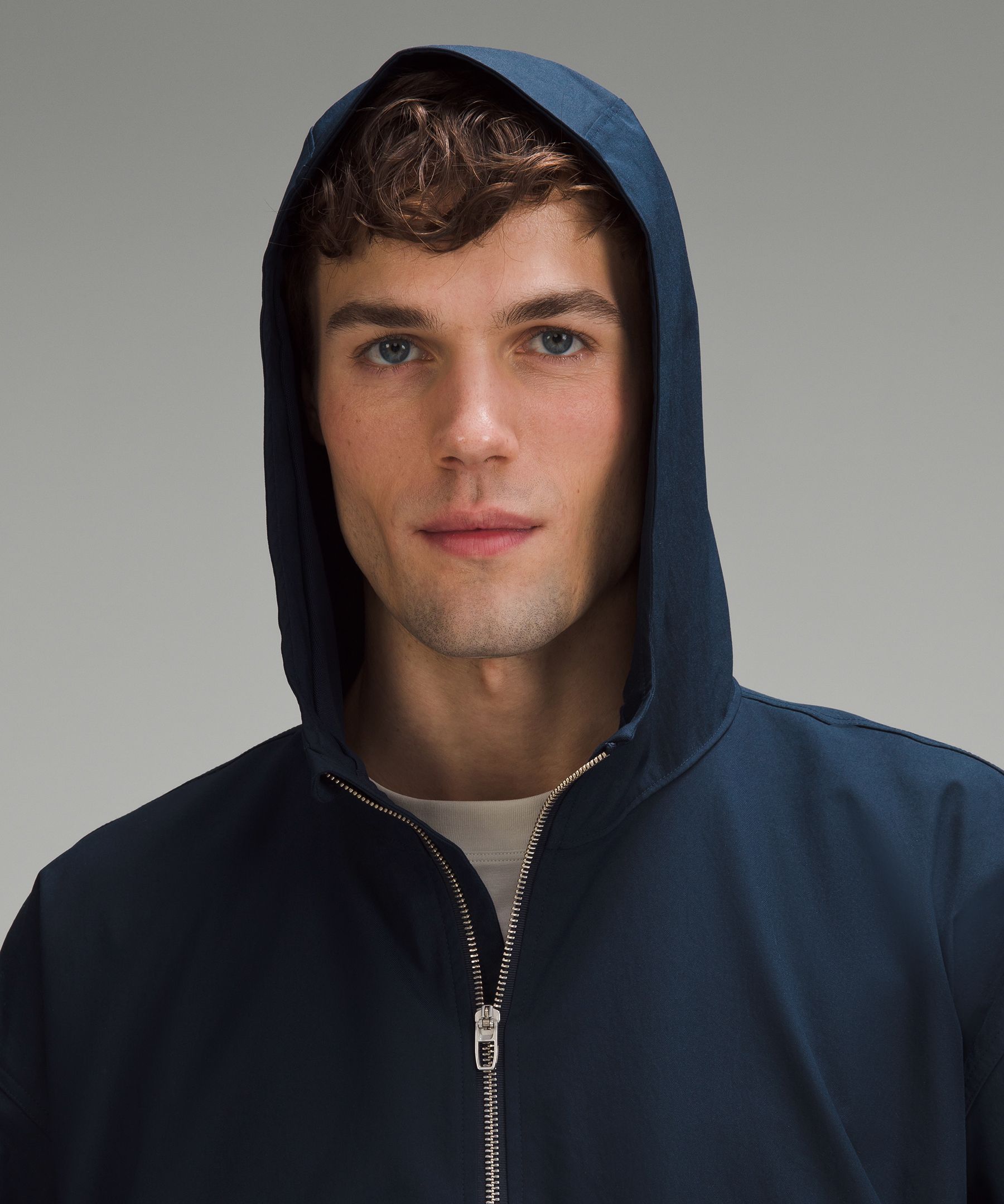 Smooth Twill Half-Zip Anorak | Men's Hoodies & Sweatshirts