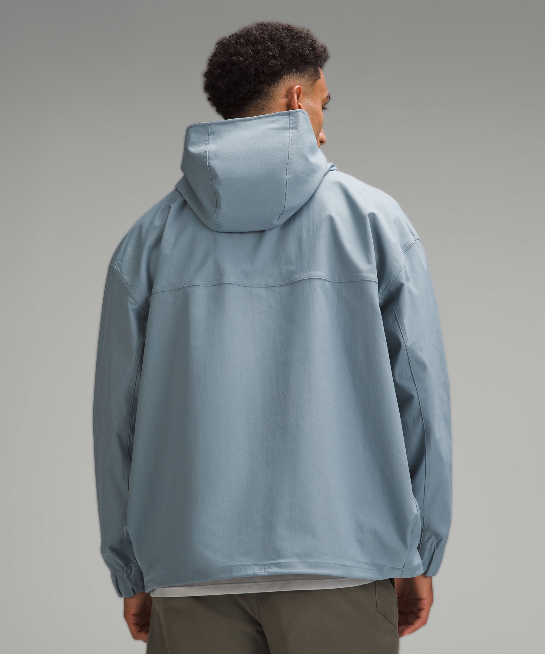 Smooth Twill Half-Zip Anorak | Men's Hoodies & Sweatshirts