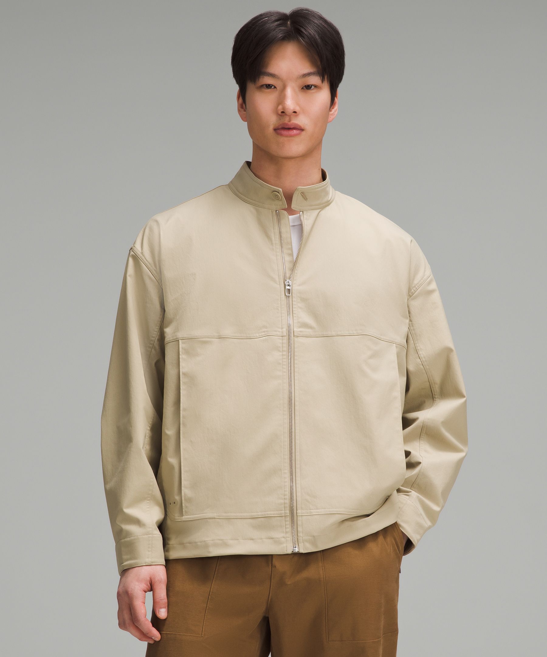 Smooth Twill Full-Zip Jacket