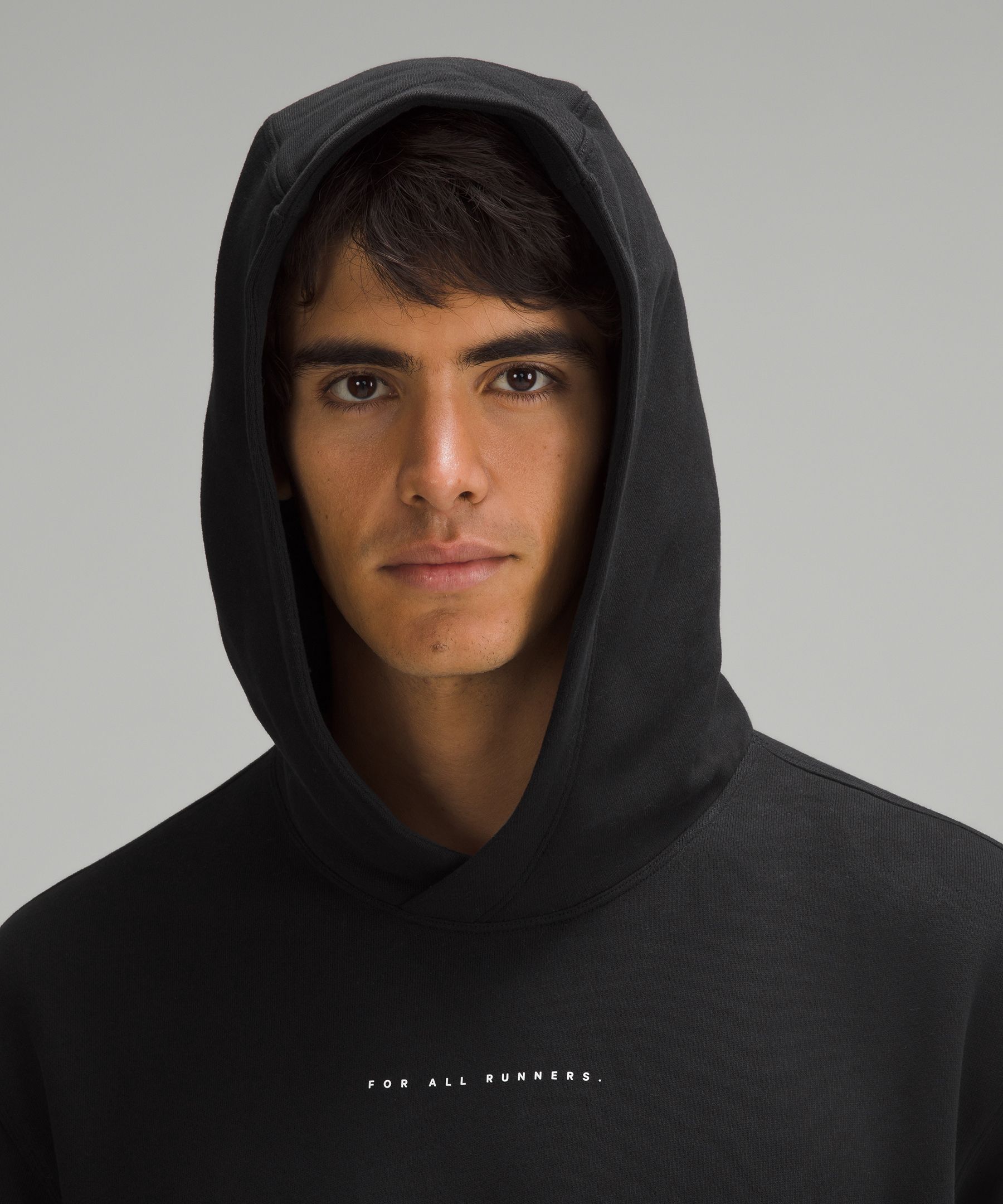 Black Steady State cotton-blend hoodie, Lululemon