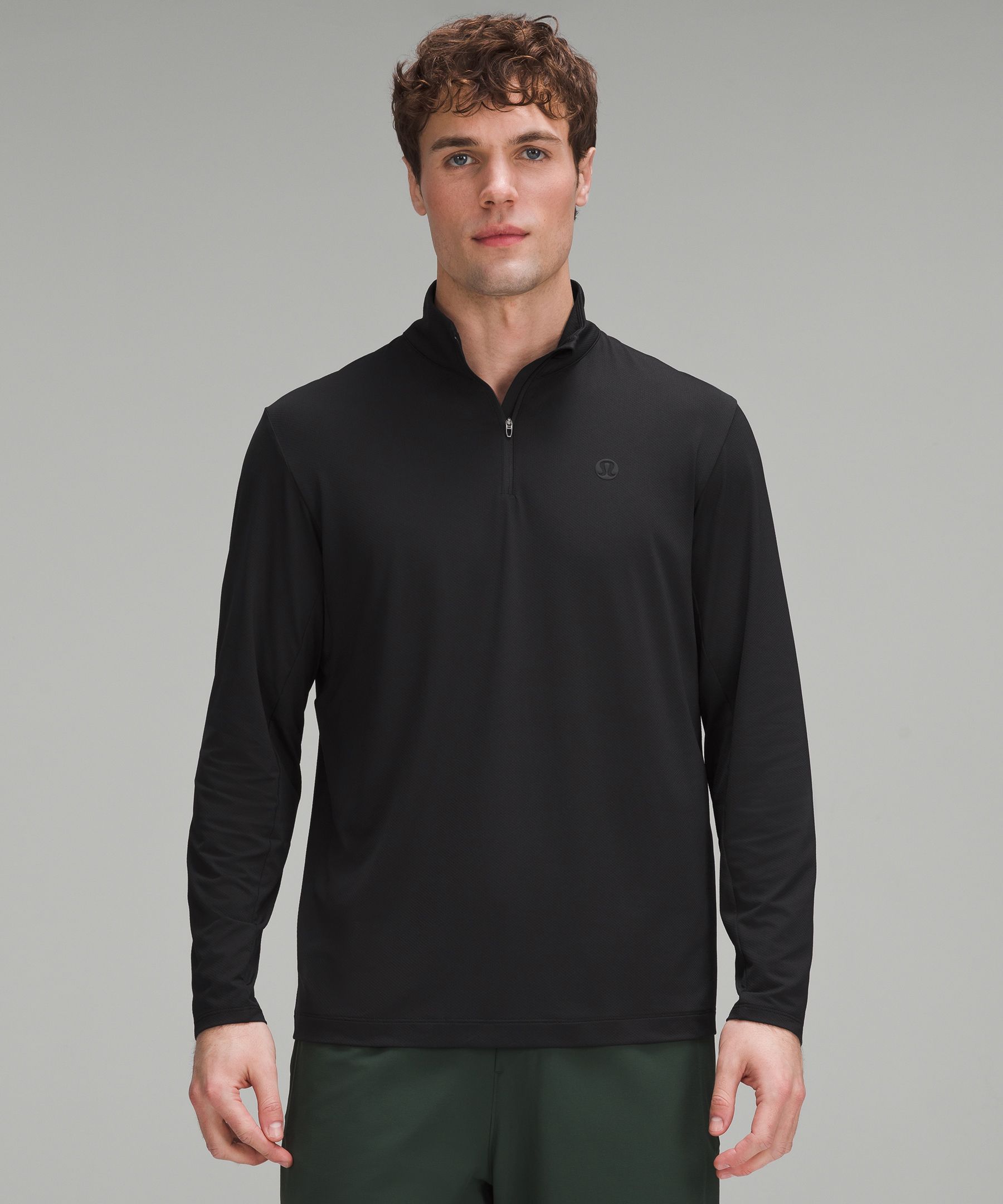 Shop Lululemon Long-sleeve Golf Half Zip