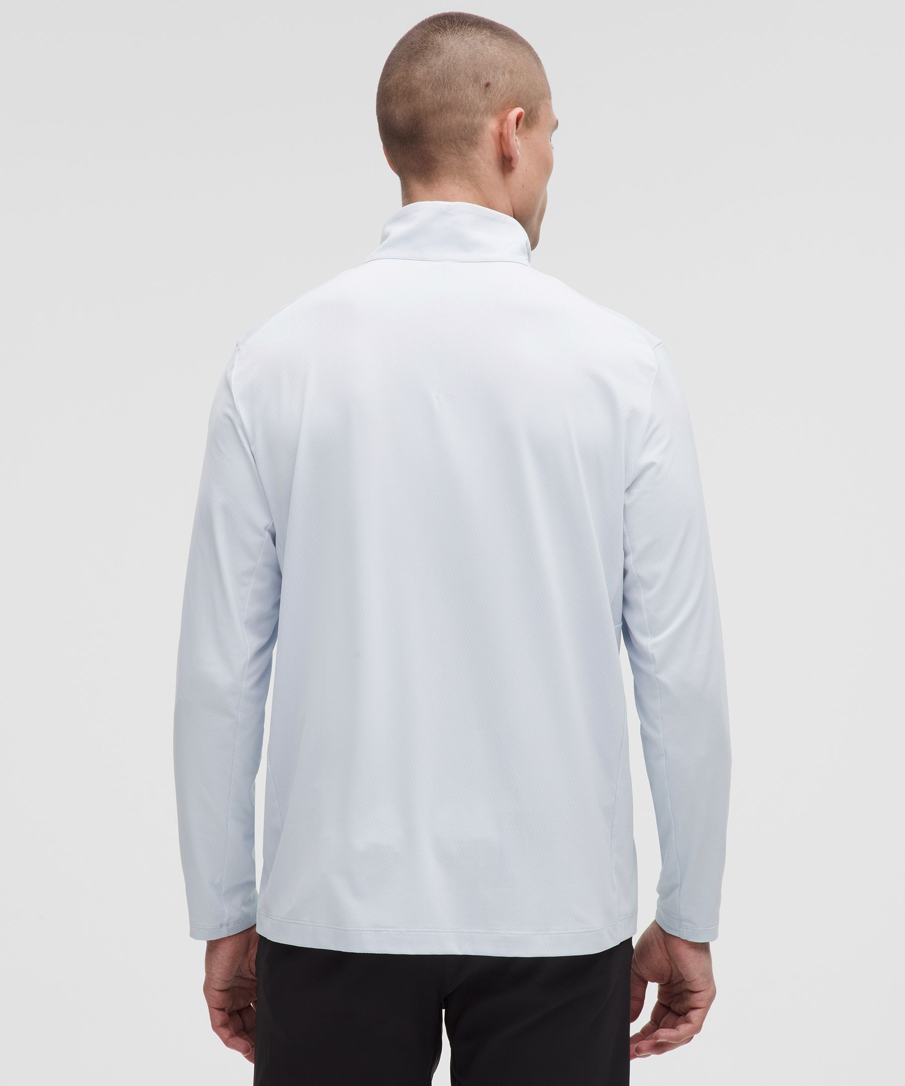 Shop Lululemon Logo Sport Long-sleeve Half Zip