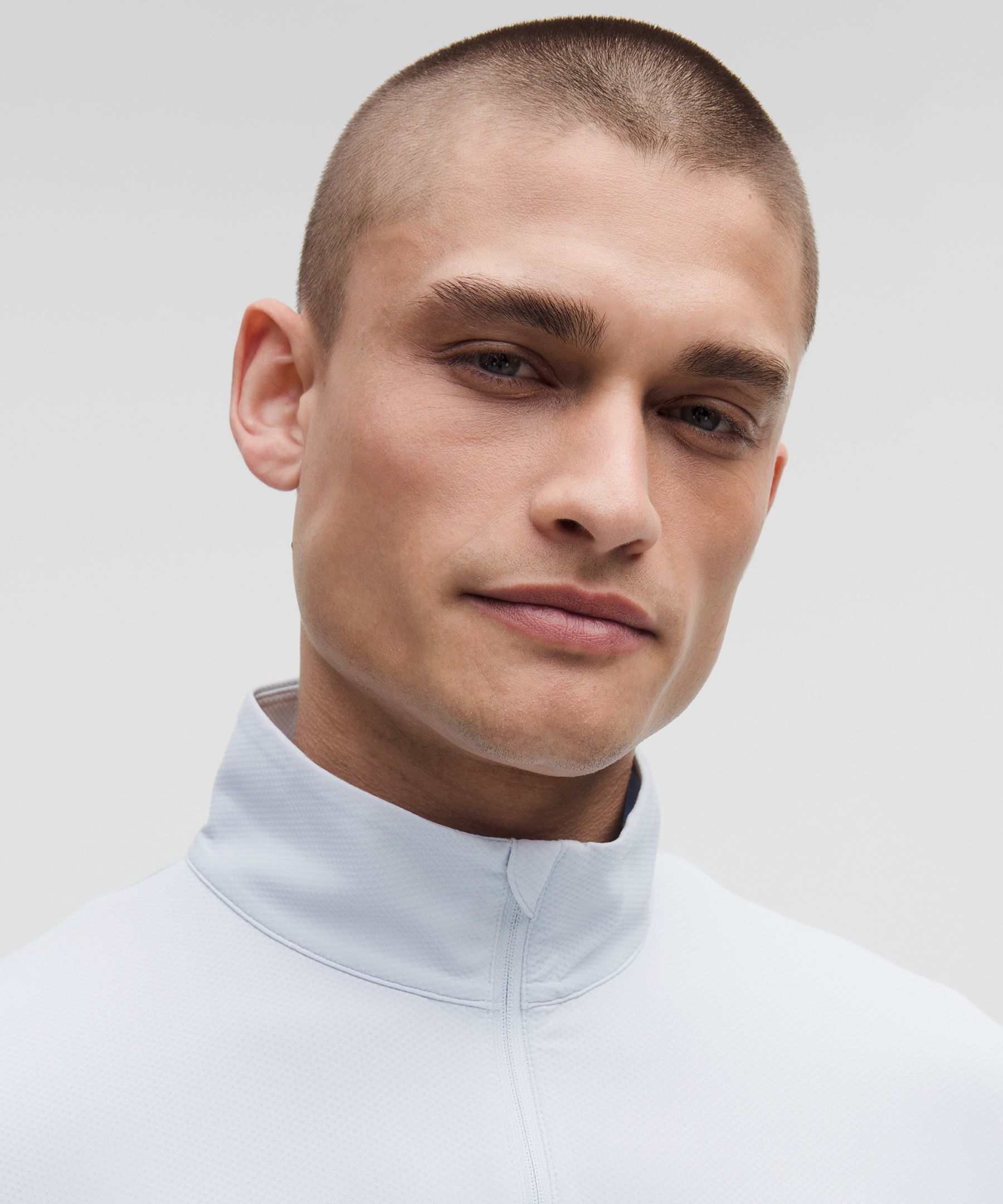 Shop Lululemon Logo Sport Long-sleeve Half Zip