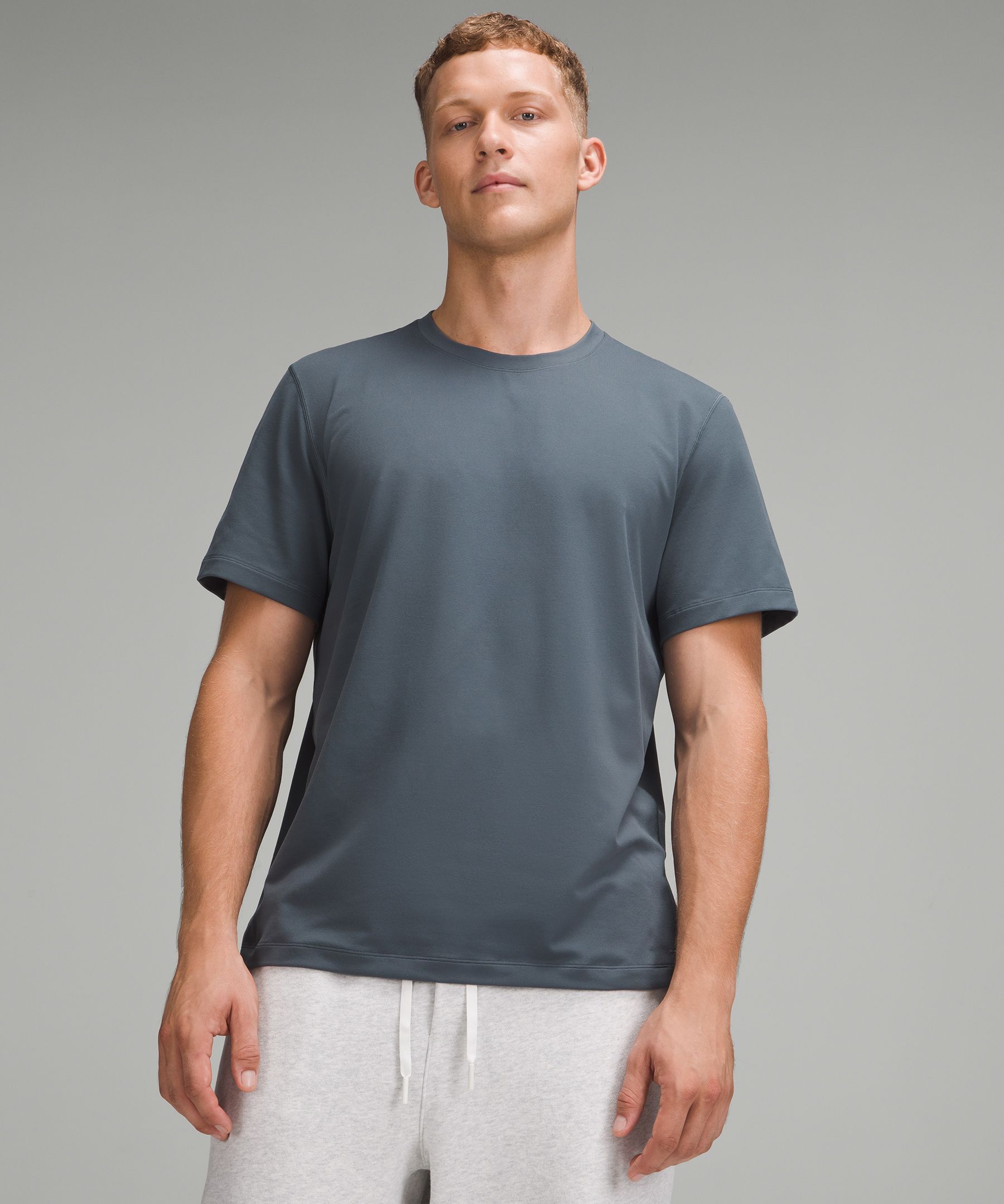 Soft Jersey Short-Sleeve Shirt - Blue