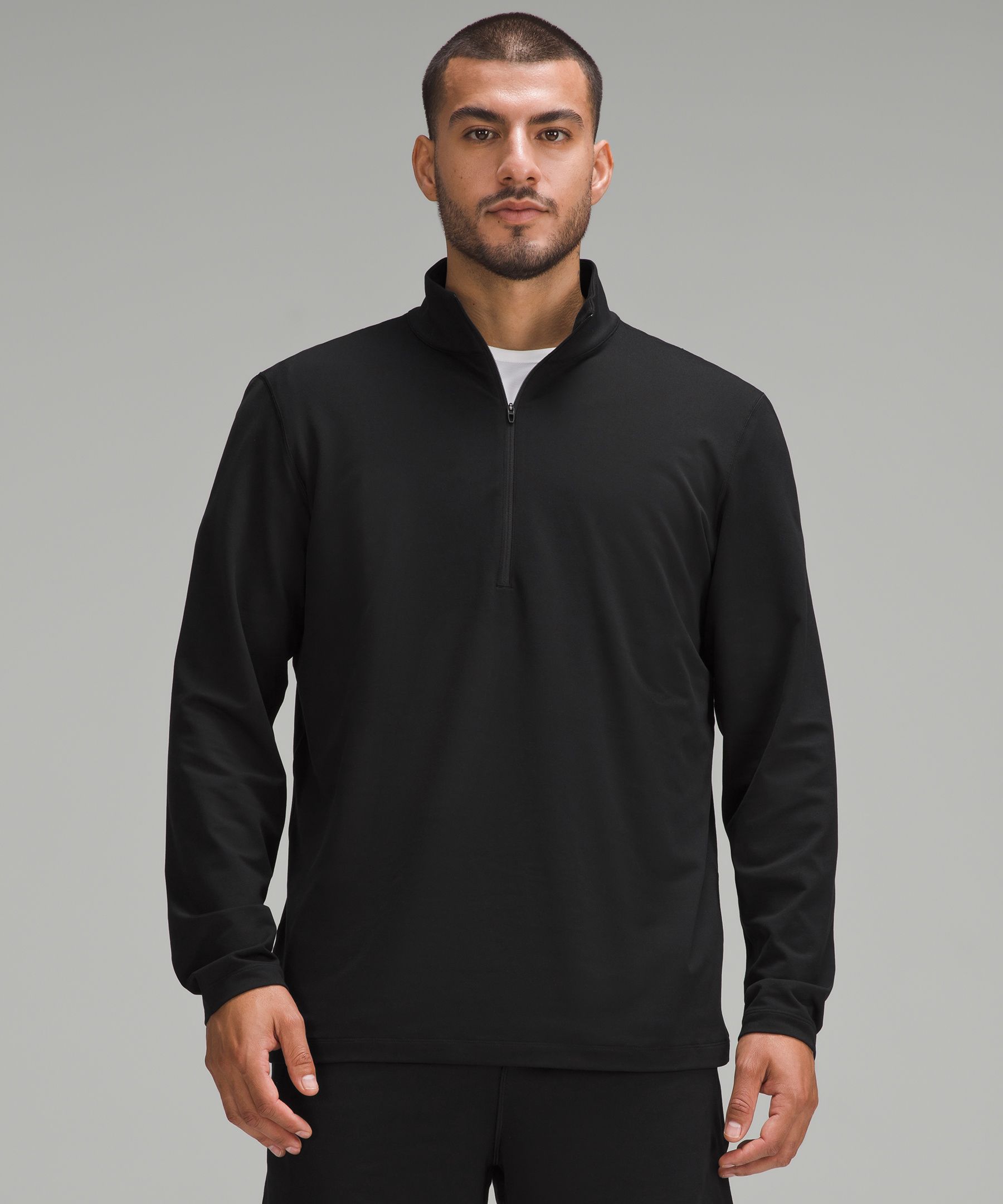LULULEMON Steady State Cotton-Blend Jersey Half-Zip Sweatshirt for Men