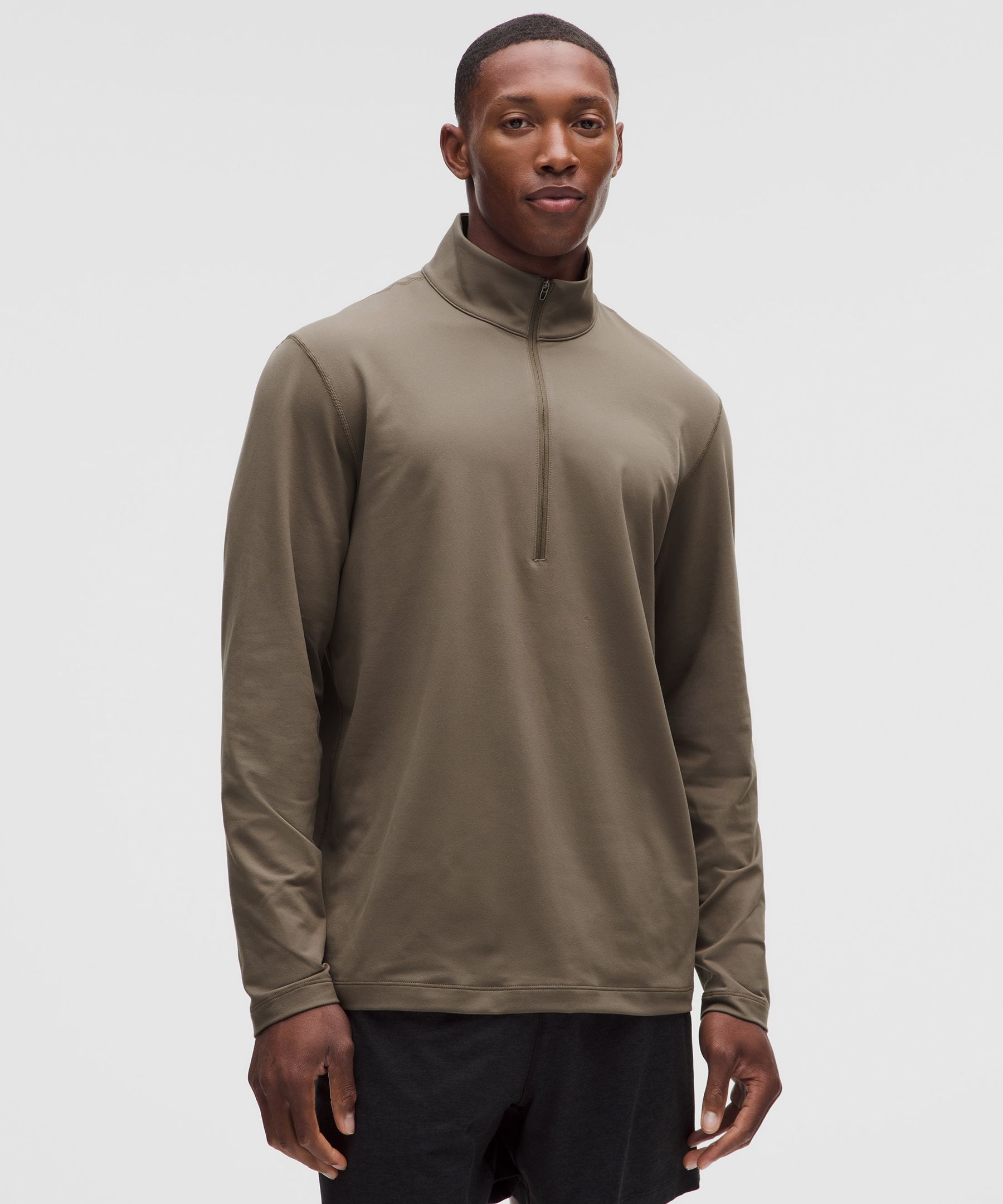 Soft Jersey Oberteil mit halblangem Rei&szlig;verschluss