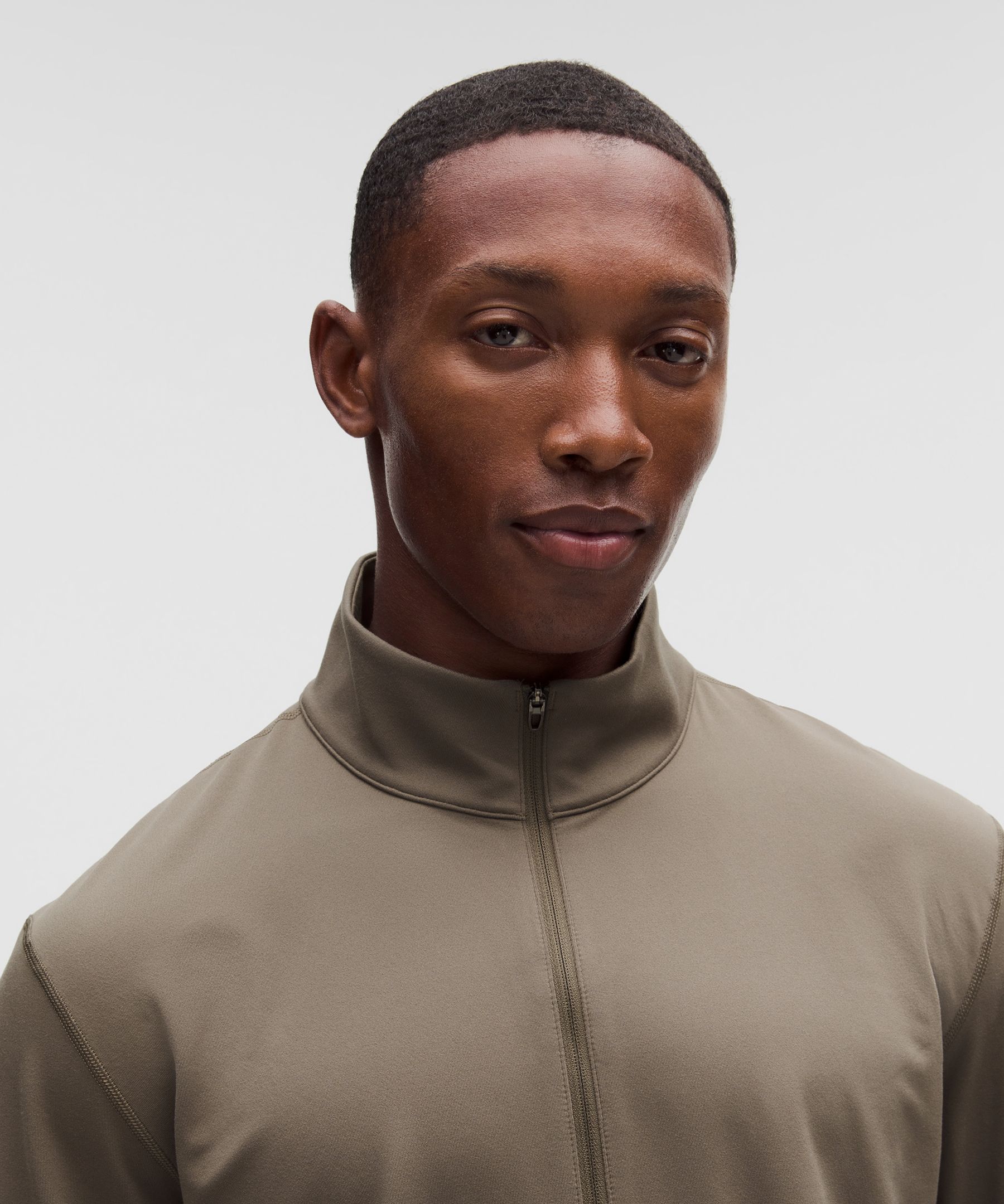 Haut demi-zipp&eacute; Soft Jersey